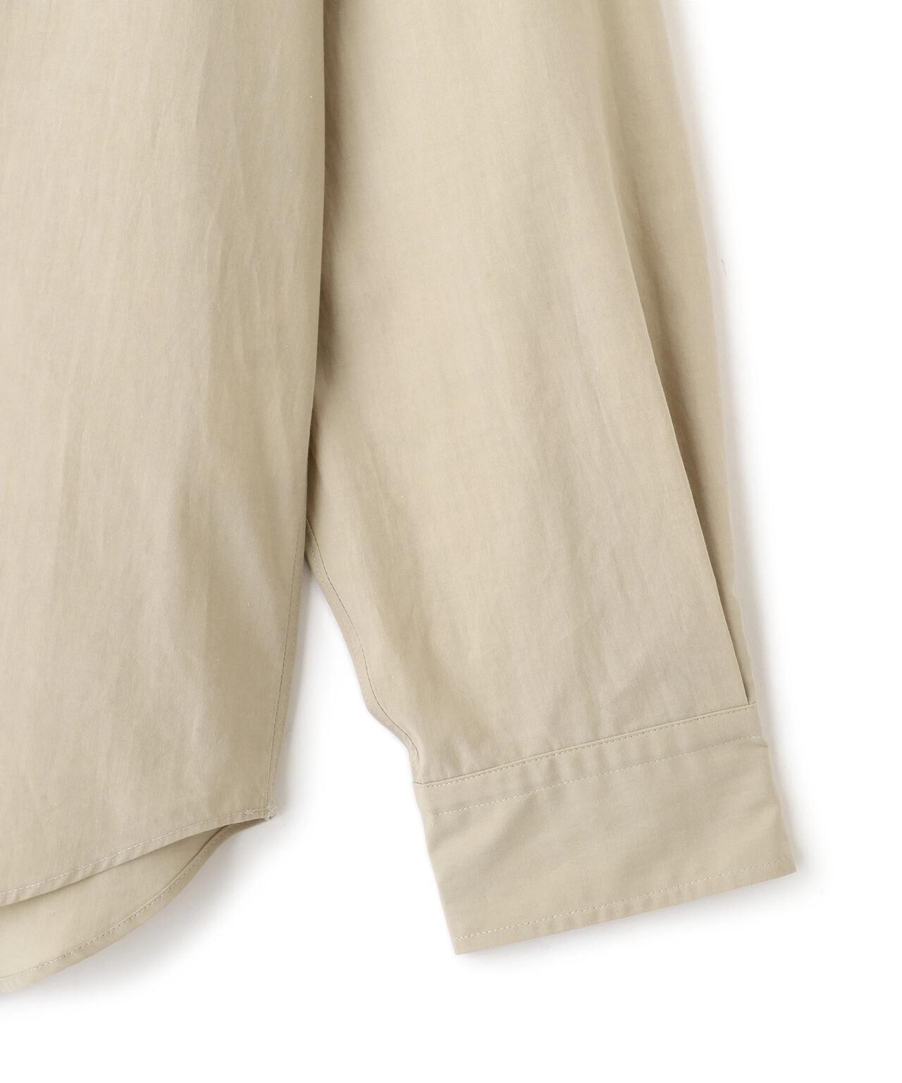 YLEVE / COTTON SILK TYPEWRITER SKIPPER SHIRT