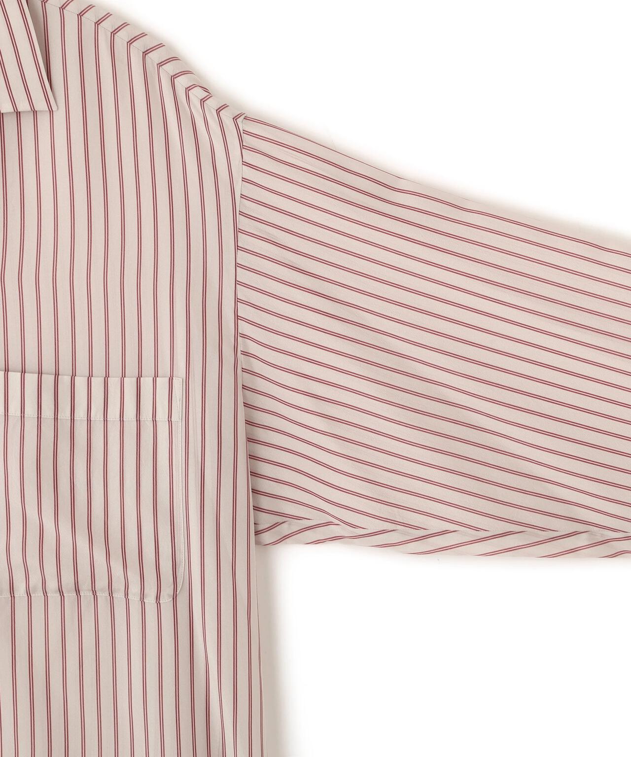 YLEVE / ACETATE CUPRA STRIPE PAJAMA SHIRT