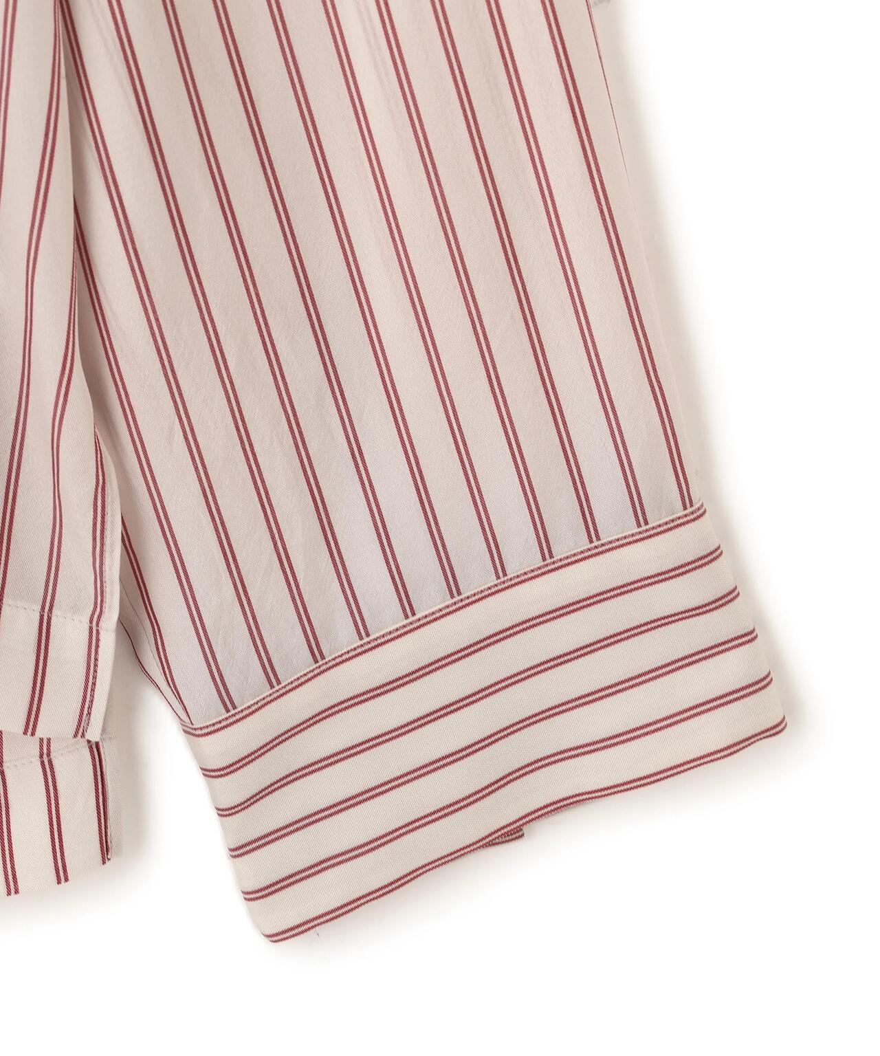 YLEVE / ACETATE CUPRA STRIPE PAJAMA SHIRT