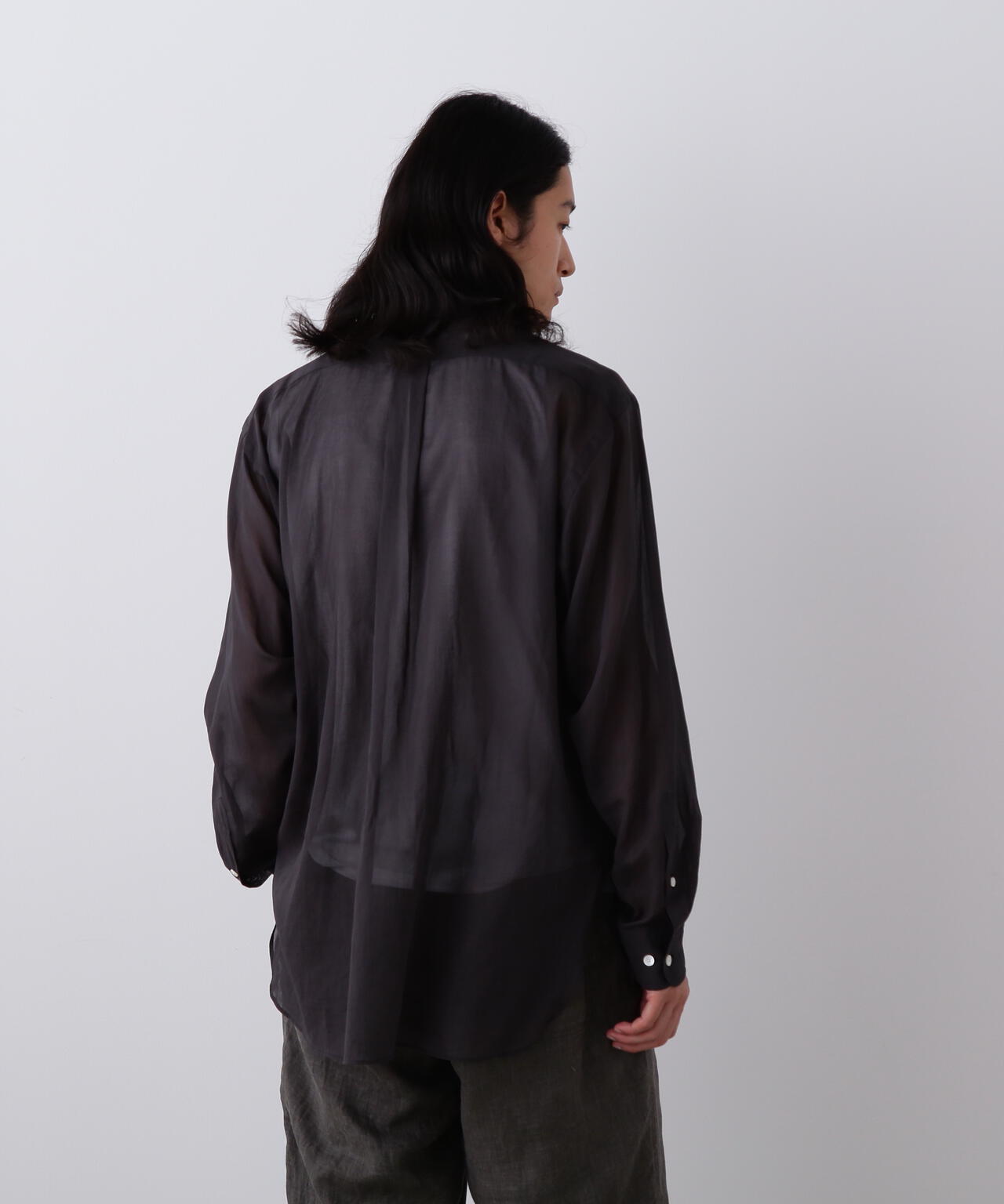 YLEVE / COTTON VOILE LAWN LONG SLEEVE SHIRT