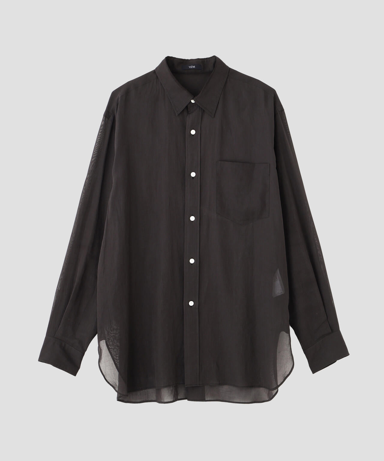 YLEVE / COTTON VOILE LAWN LONG SLEEVE SHIRT