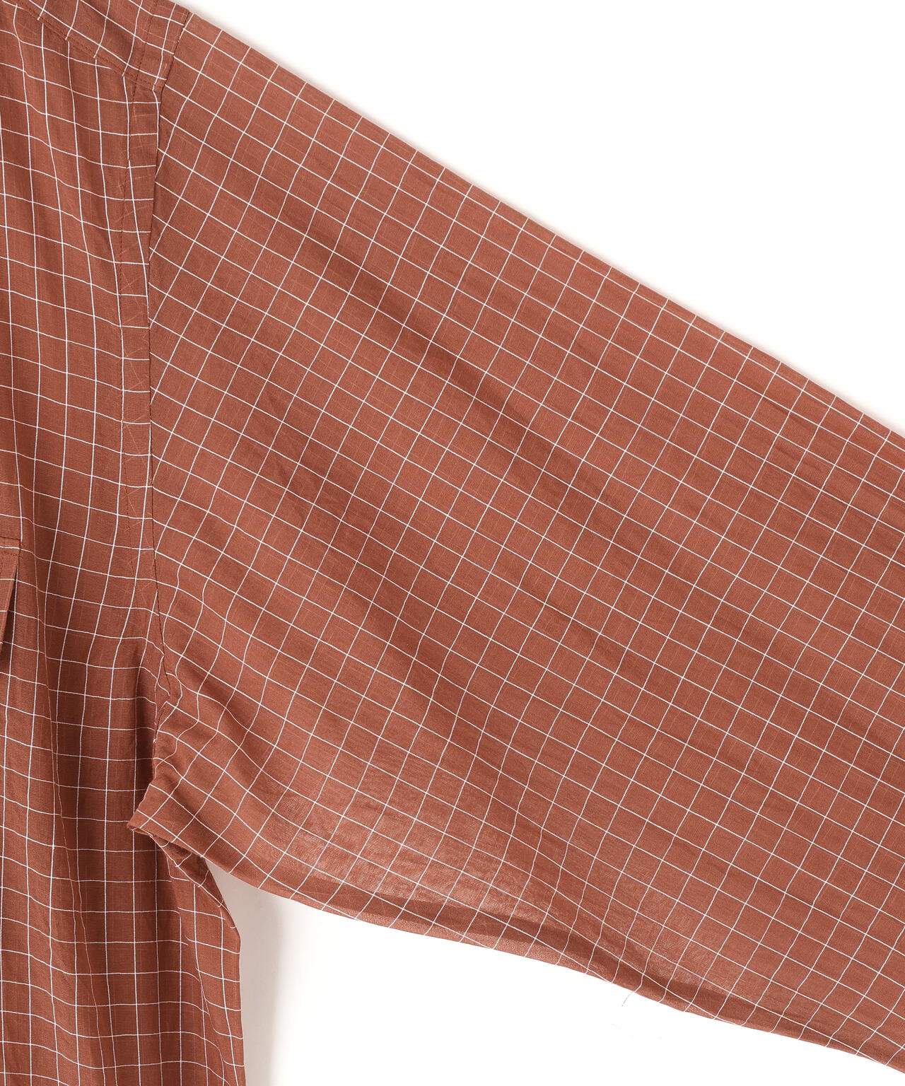 YLEVE / COTTON SILK CHECK PULLOVER SHIRT