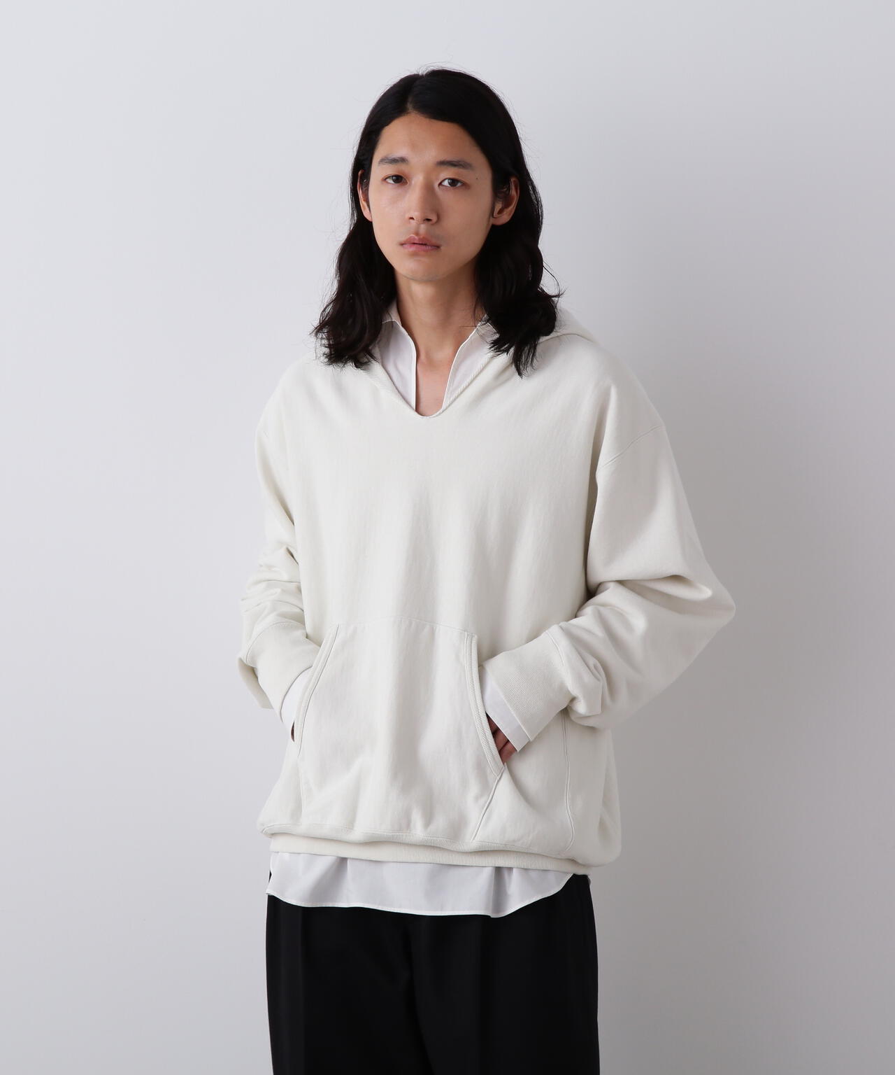YLEVE / ORGANIC COTTON SUN FADED SWEAT HOODIE
