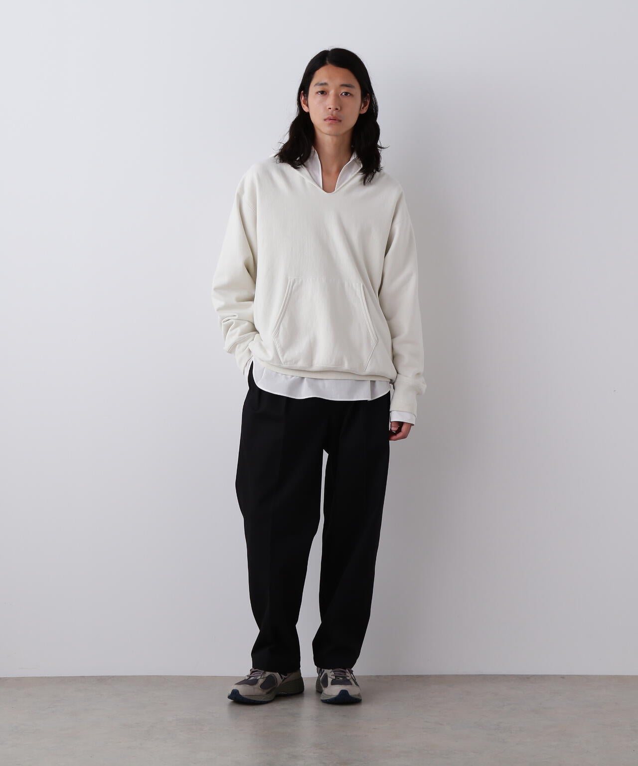 YLEVE / ORGANIC COTTON SUN FADED SWEAT HOODIE