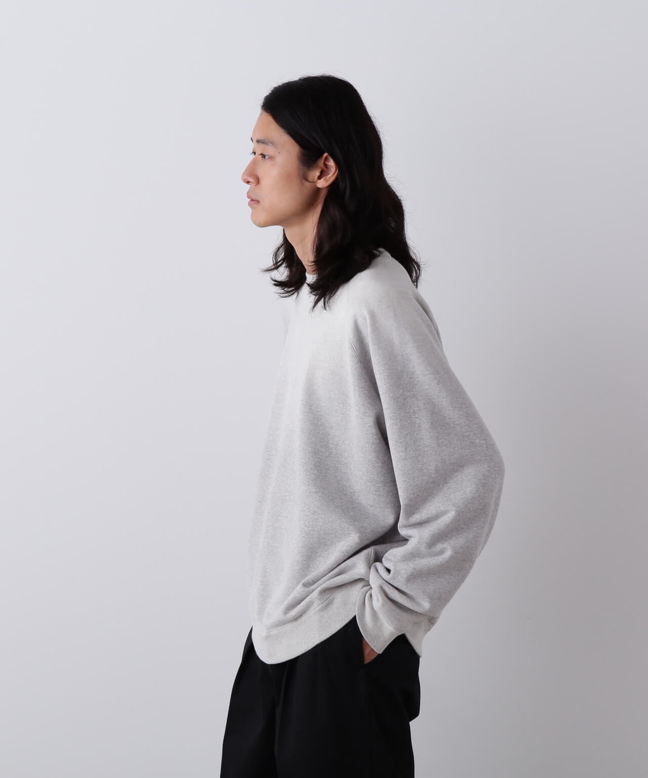 YLEVE / ORGANIC COTTON SUN FADED SWEAT PULLOVER