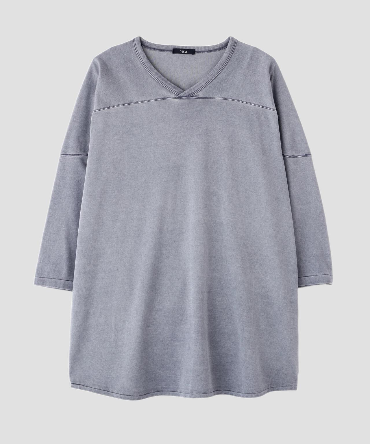 YLEVE / COTTON RAYON PIGMENT DYE HOCKEY PULLOVER