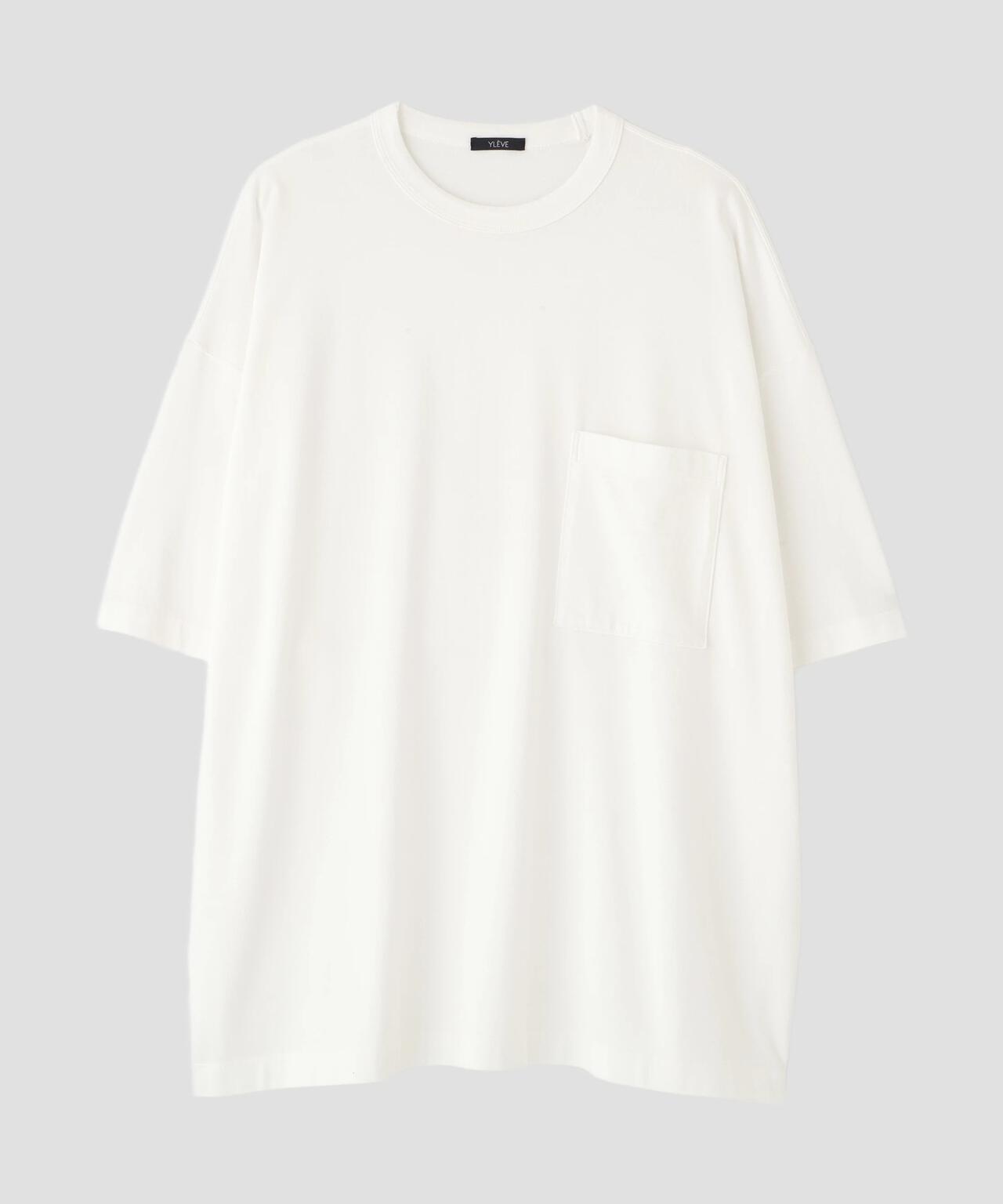 YLEVE / COTTON RAYON PIGMENT DYE POCKET T-SHIRT