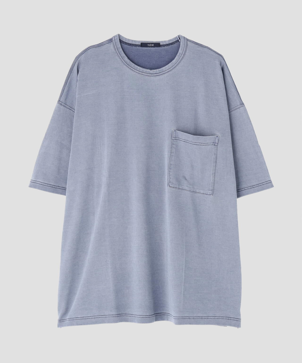 YLEVE / COTTON RAYON PIGMENT DYE POCKET T-SHIRT