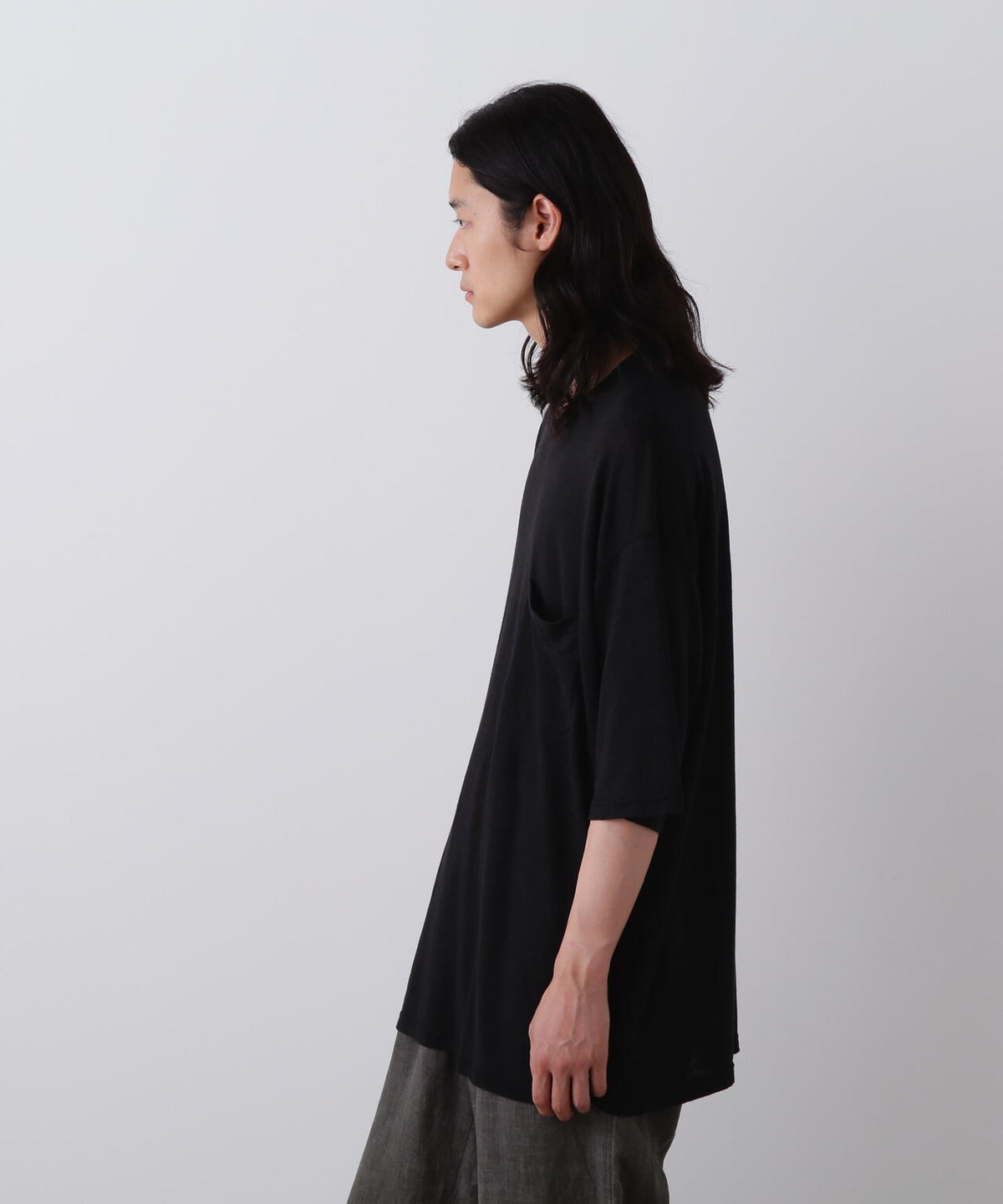YLEVE / LINEN POCKET T-SHIRT