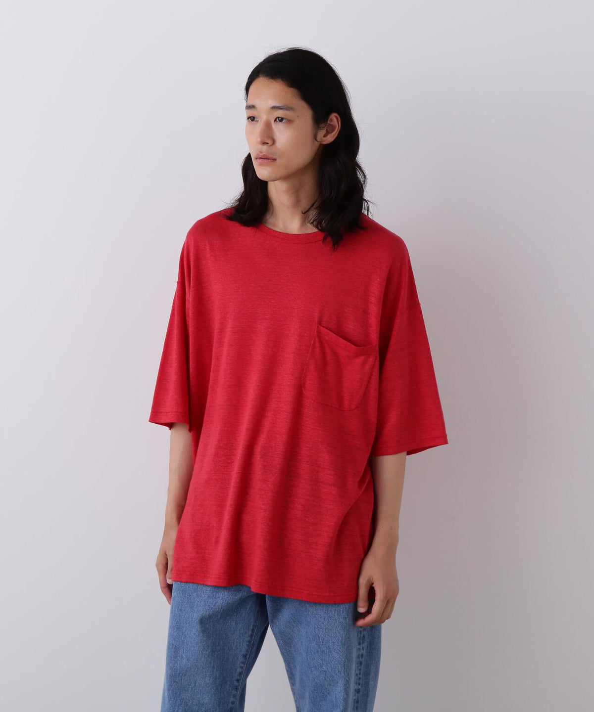 YLEVE / LINEN POCKET T-SHIRT