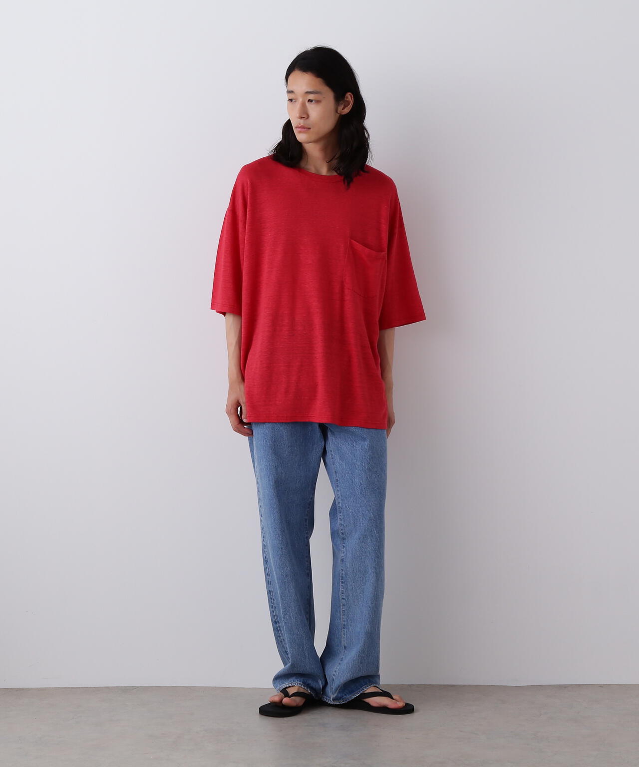 YLEVE / LINEN POCKET T-SHIRT