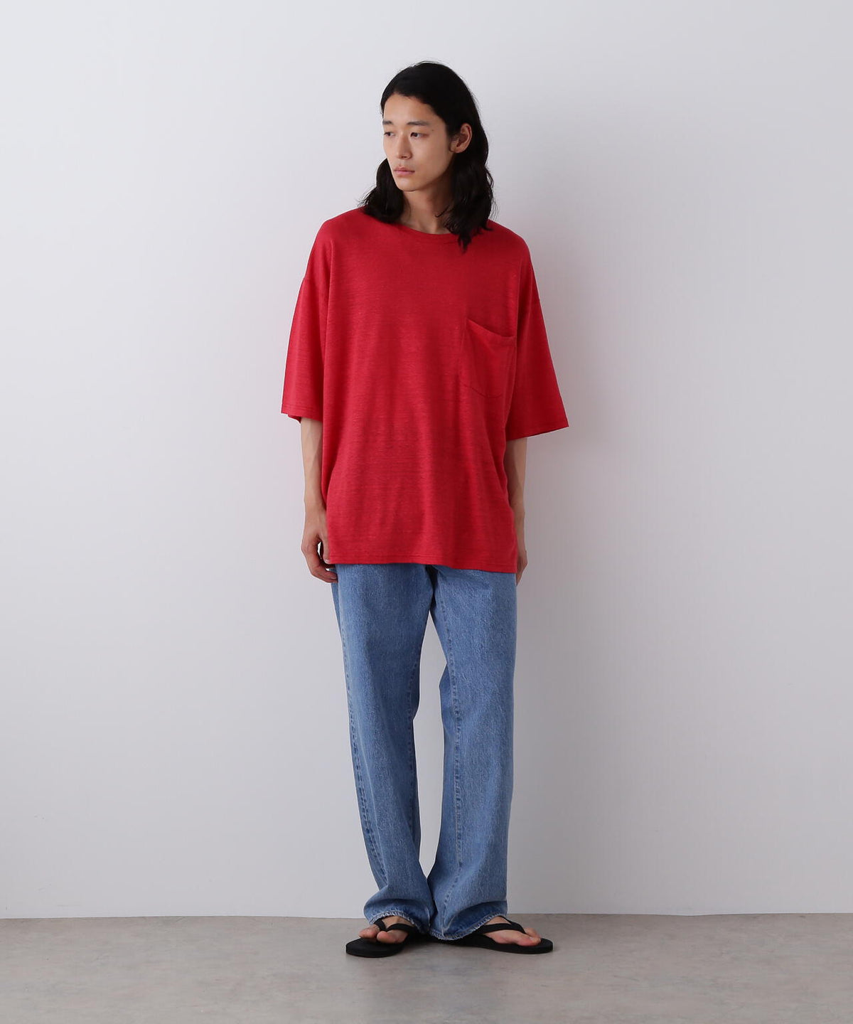 YLEVE / LINEN POCKET T-SHIRT