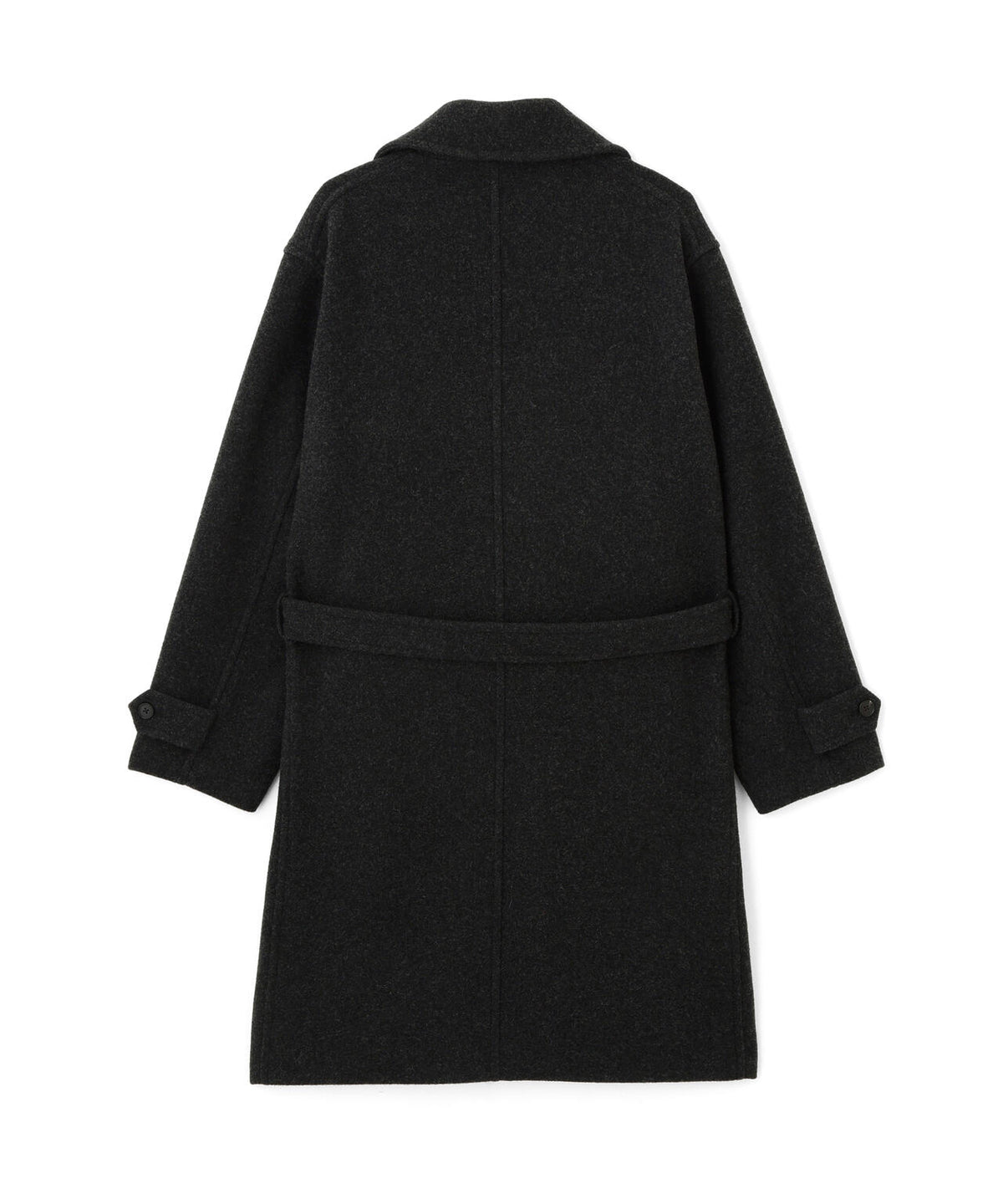 YLEVE / BLANKET-BRUSHED WOOL LONG COAT