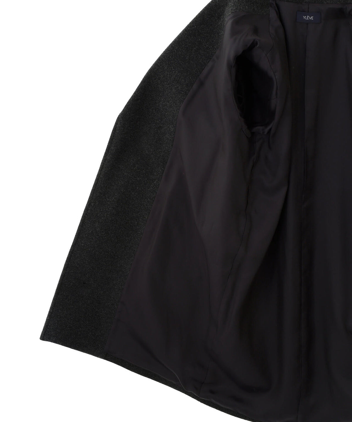 YLEVE / BLANKET-BRUSHED WOOL LONG COAT
