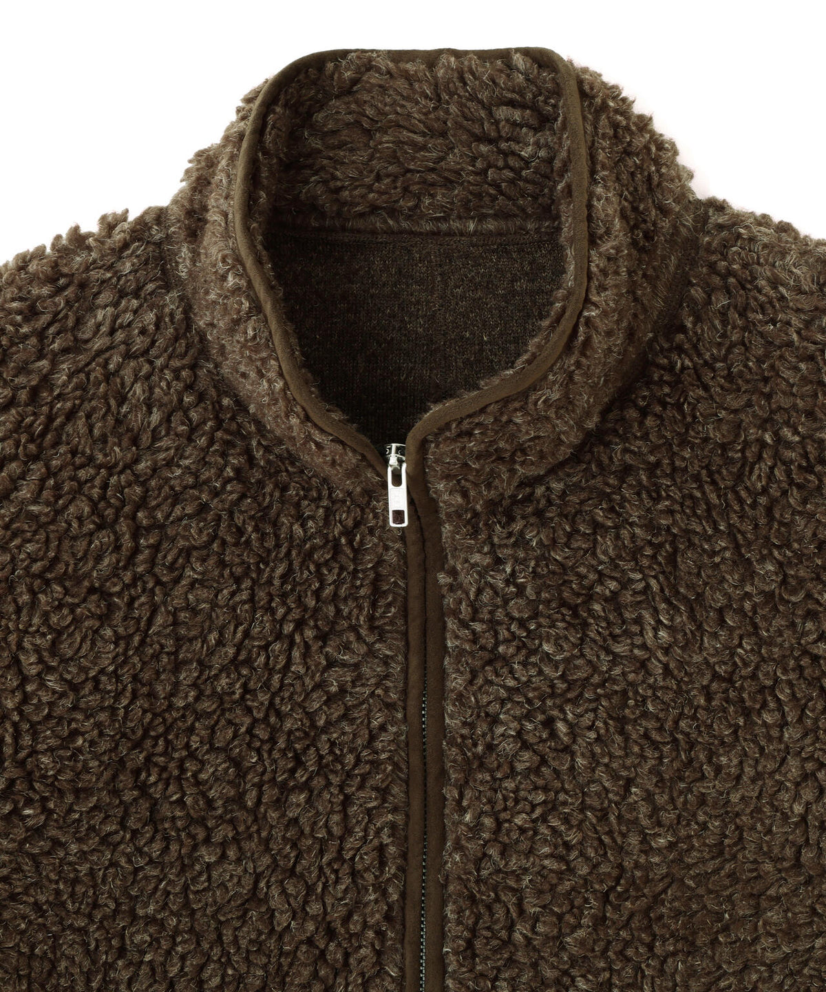 YLEVE / LINEN RAMIE POLYESTER BOA BLOUSON