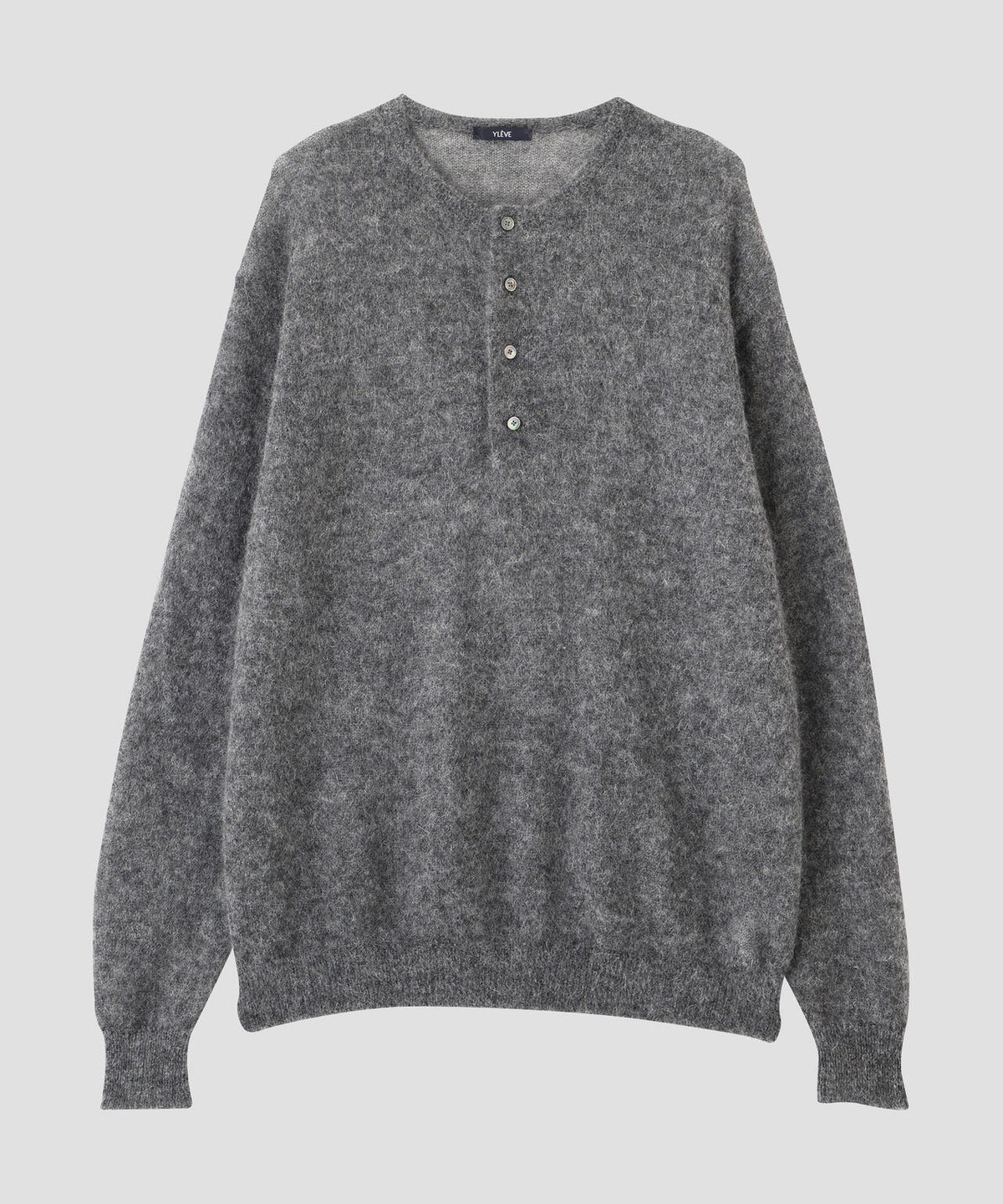 YLEVE / SUPER KID MOHAIR HENRY NECK KNIT