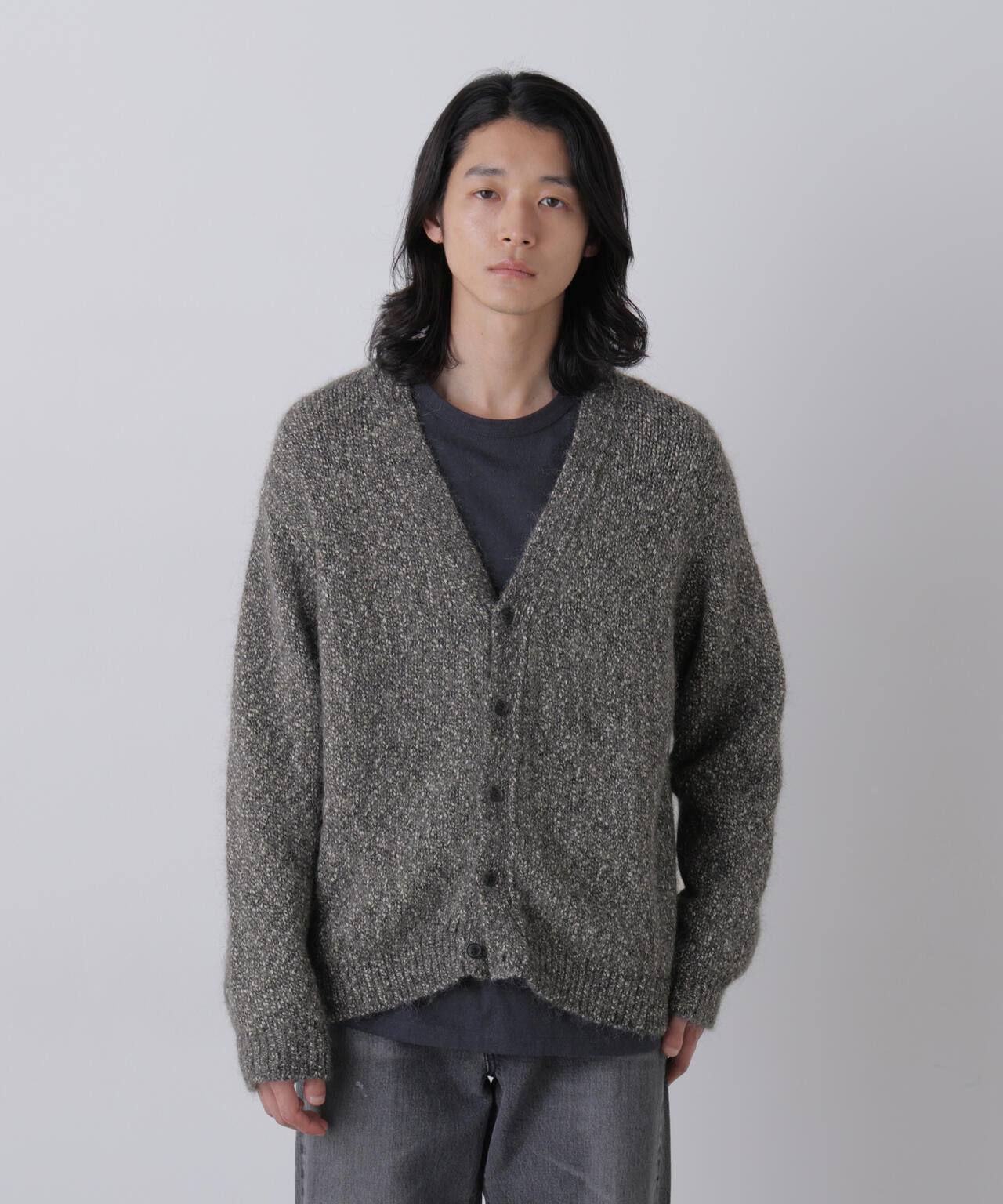 c*n様 今週中値下げ　【美品】heve Tinker Knit gray グレ YLEVE / HEATHERED MOHAIR KNIT CARDIGAN | YLÈVE（イレーヴ