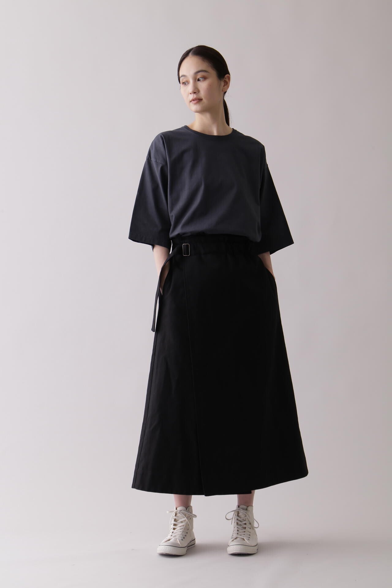 THE LIBRARY / COTTON TWILL WRAP SK