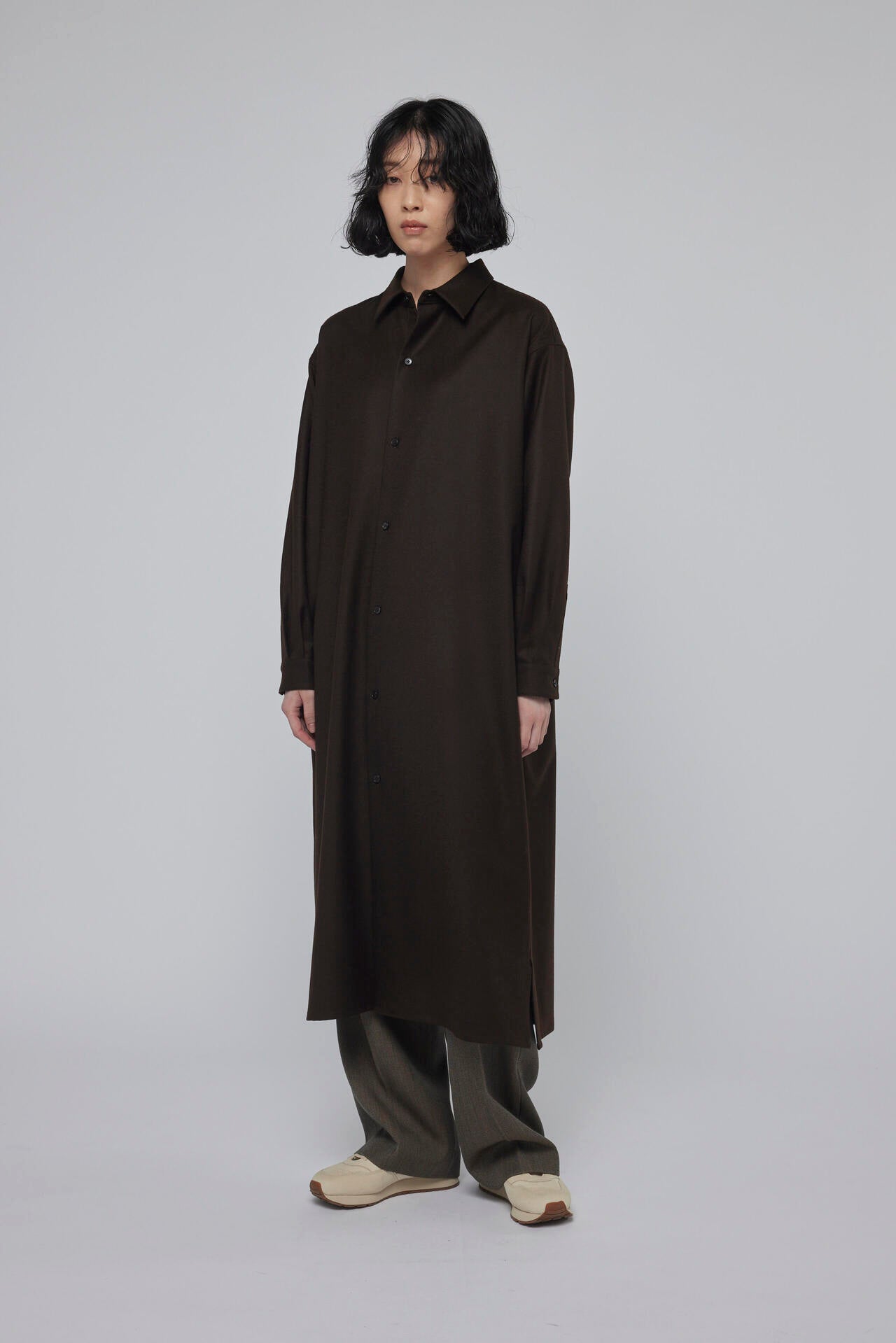 THE LIBRARY / WOOL FLANNEL ONE PIECE