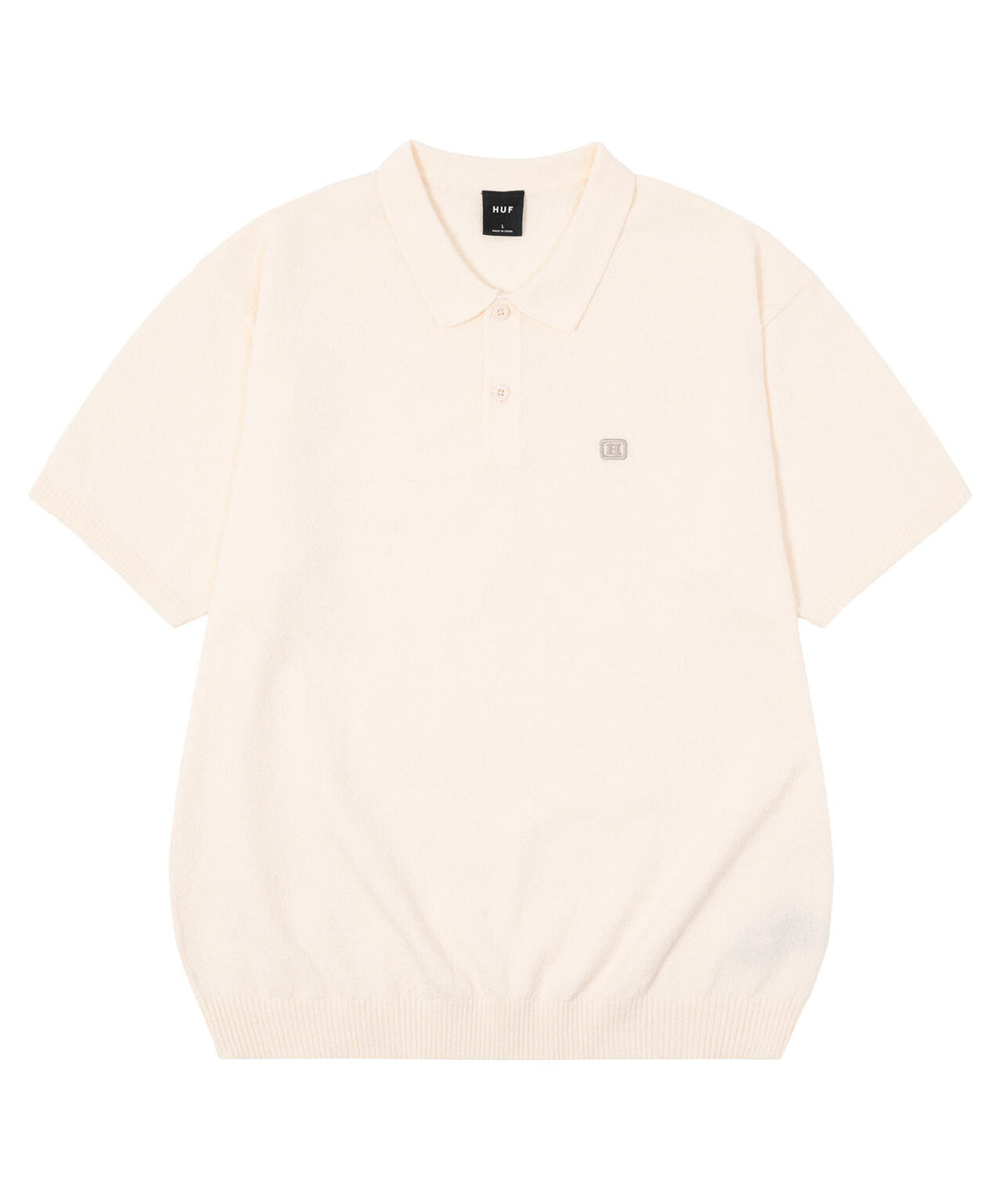 SERIF H KNIT POLO TOP