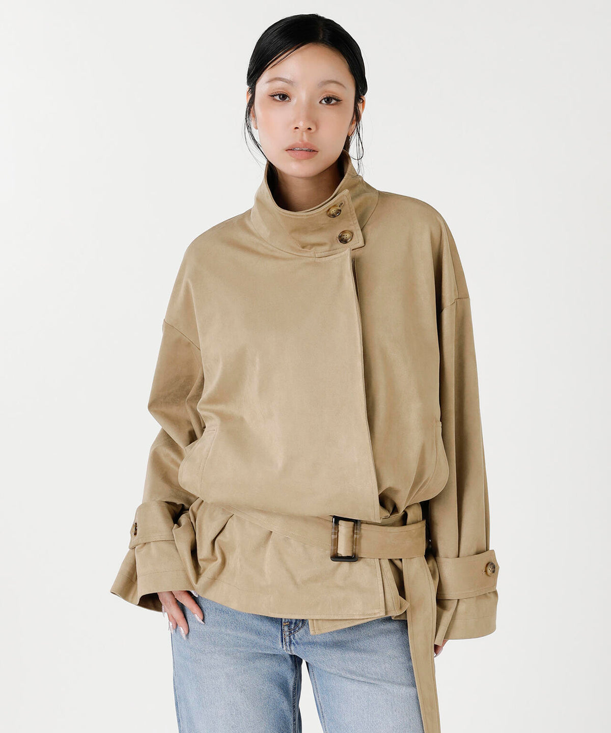SHORT TRENCH COAT
