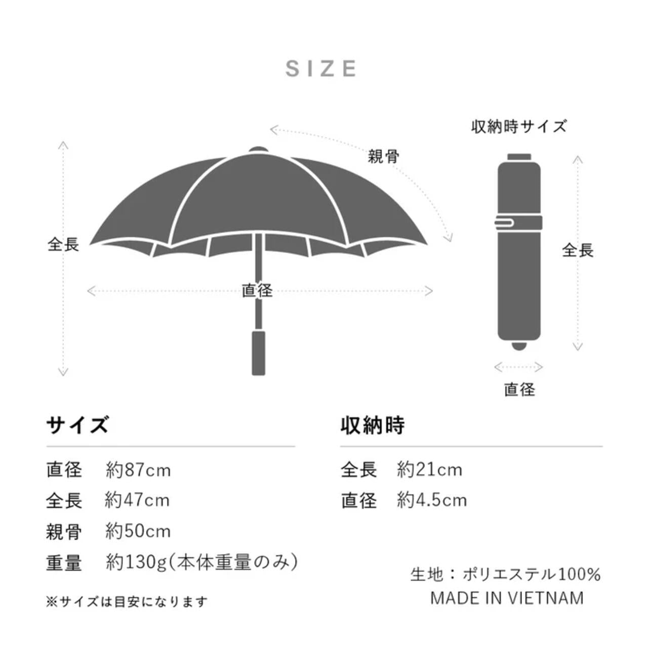 NEW極軽カーボン UVブロック 50cm 晴雨兼用