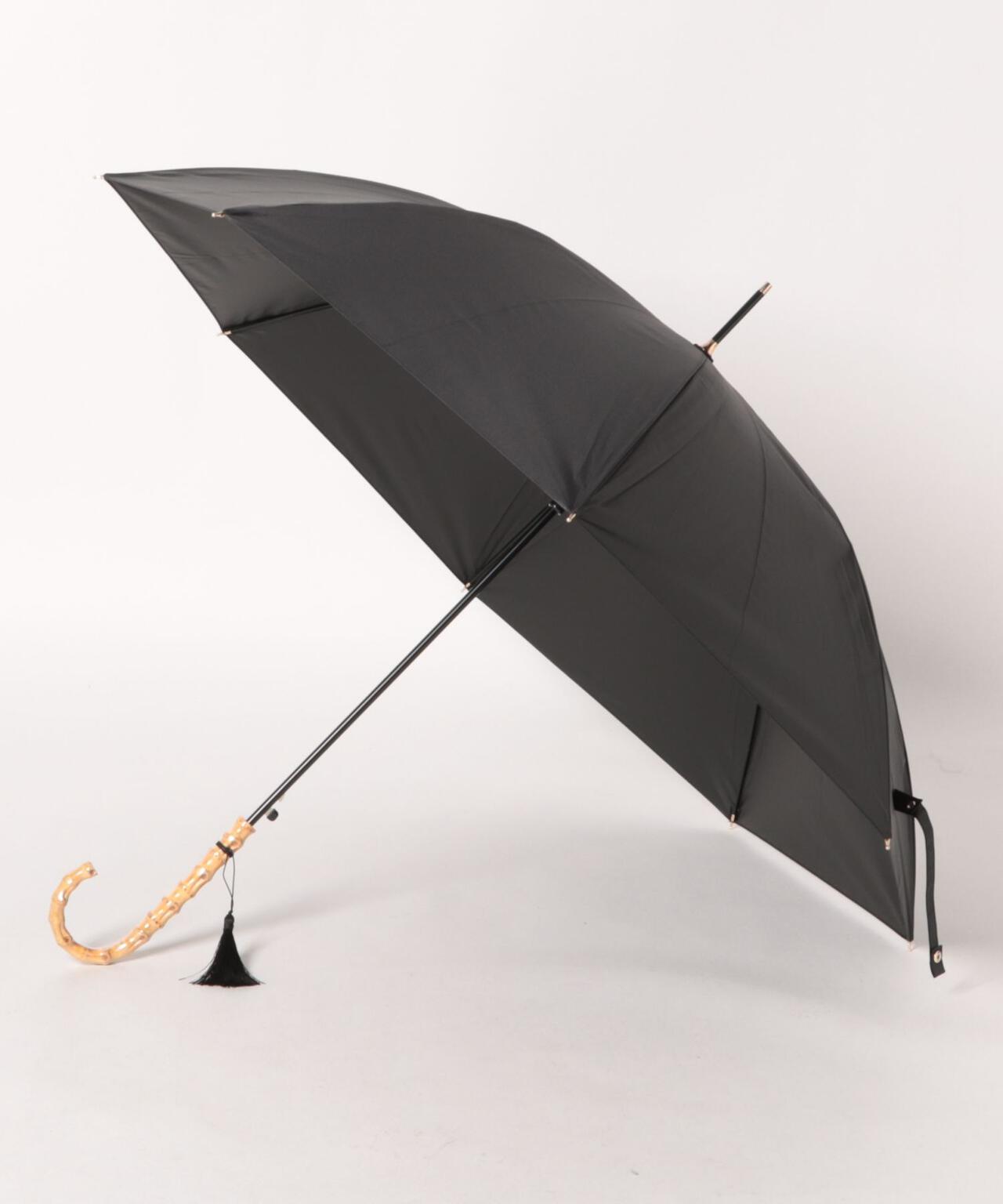 サンシェイドロング竹手元 55cm 晴雨兼用傘 日傘 雨傘