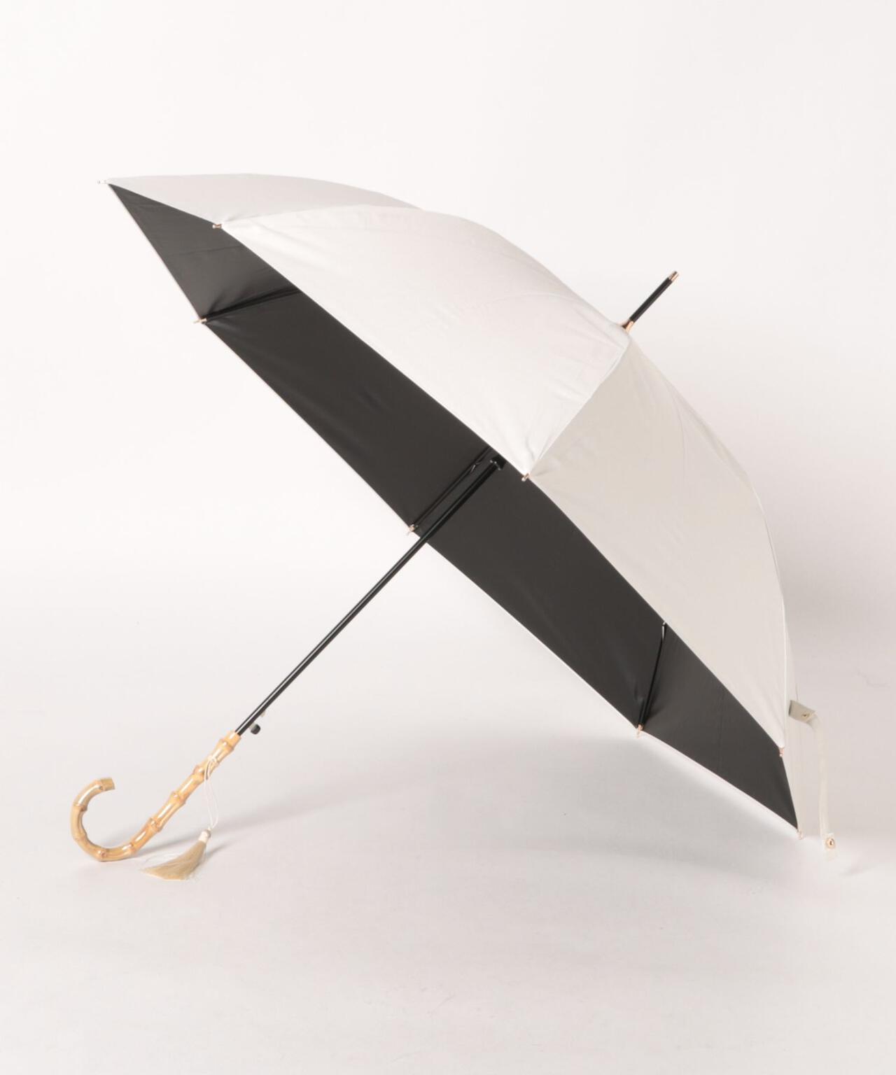 サンシェイドロング竹手元 55cm 晴雨兼用傘 日傘 雨傘