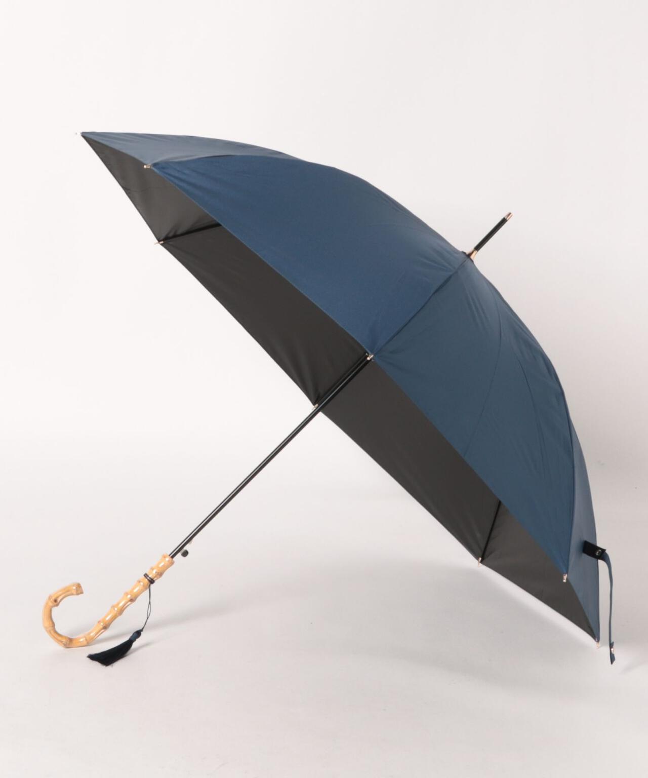 サンシェイドロング竹手元 55cm 晴雨兼用傘 日傘 雨傘