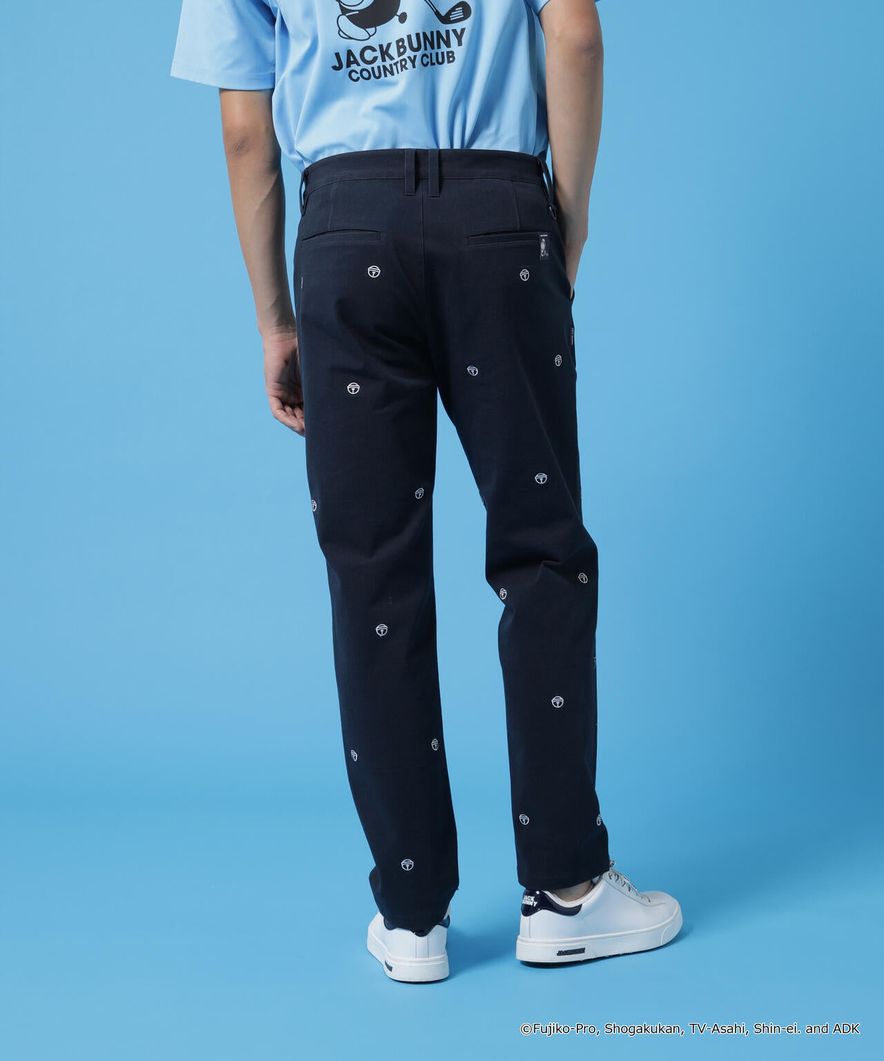 【ドラえもん】2WAYストレッチツイル総柄ロングパンツ