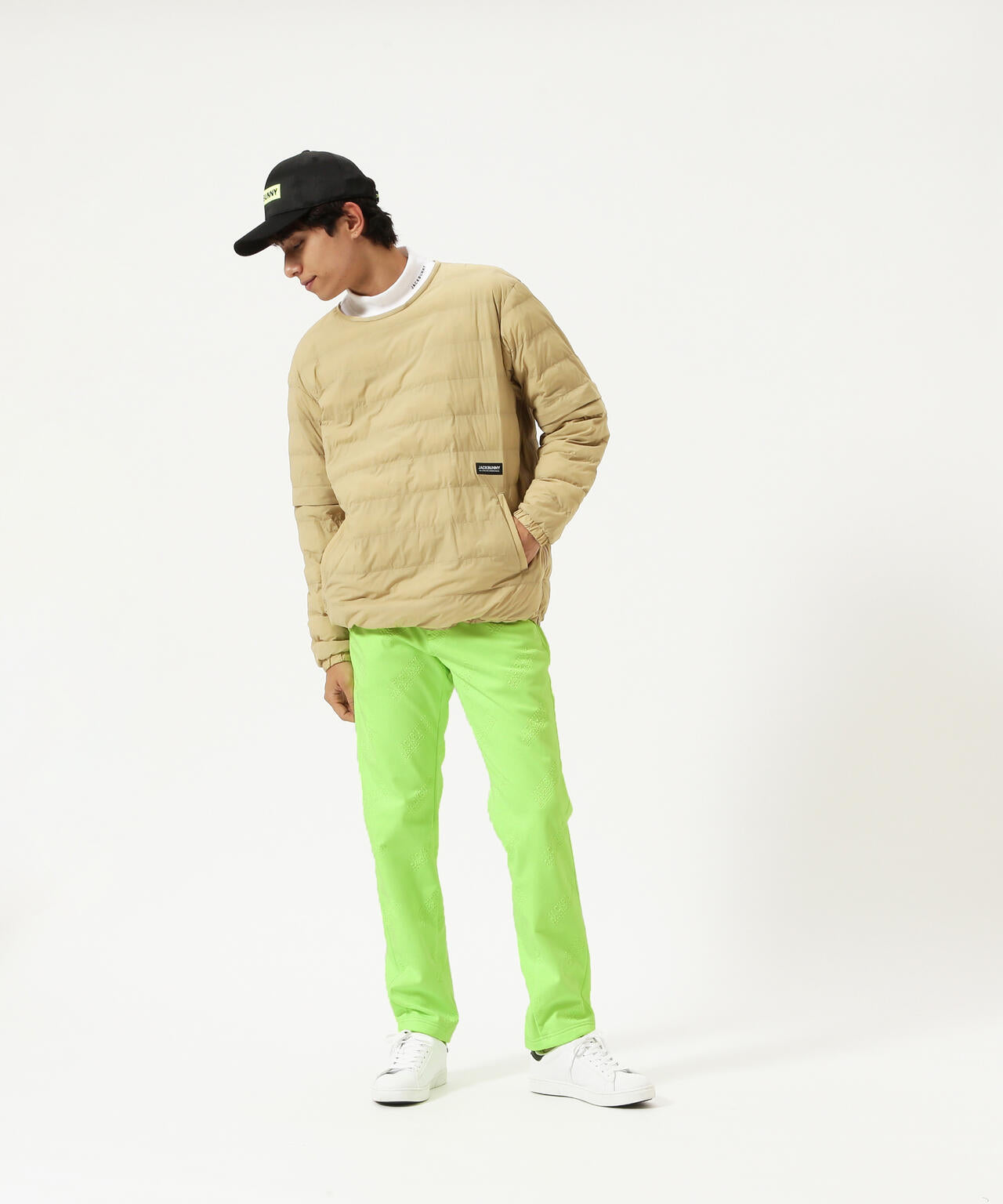 ラミネートスムース 裏地付きロングパンツ