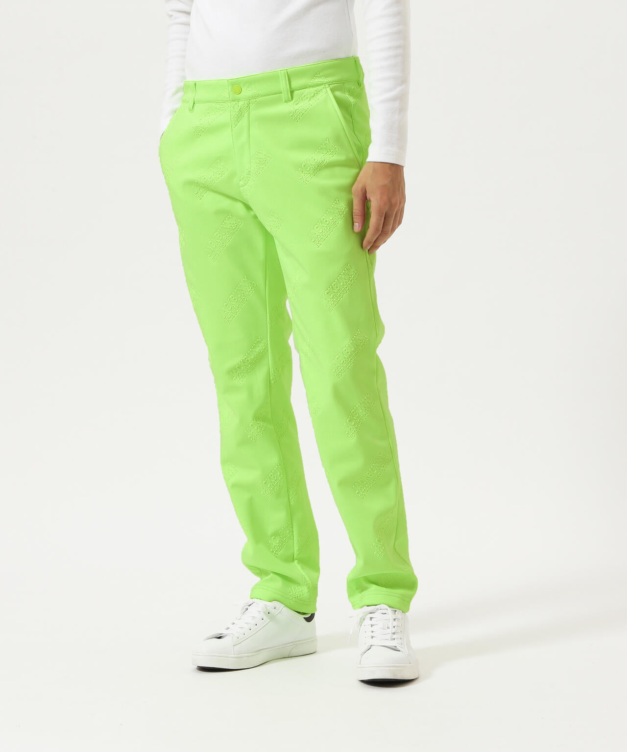 ラミネートスムース 裏地付きロングパンツ