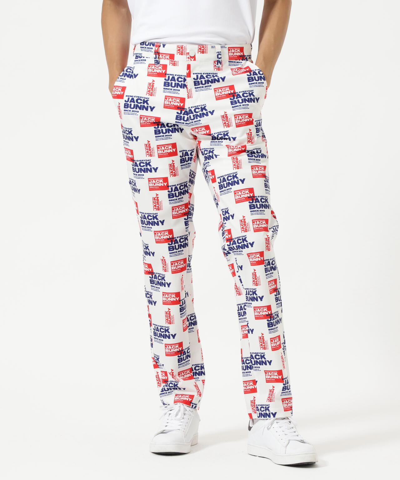 ポリエステルツイルプリント ロングパンツ