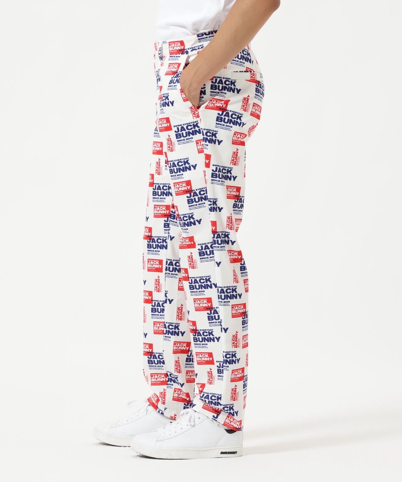 ポリエステルツイルプリント ロングパンツ