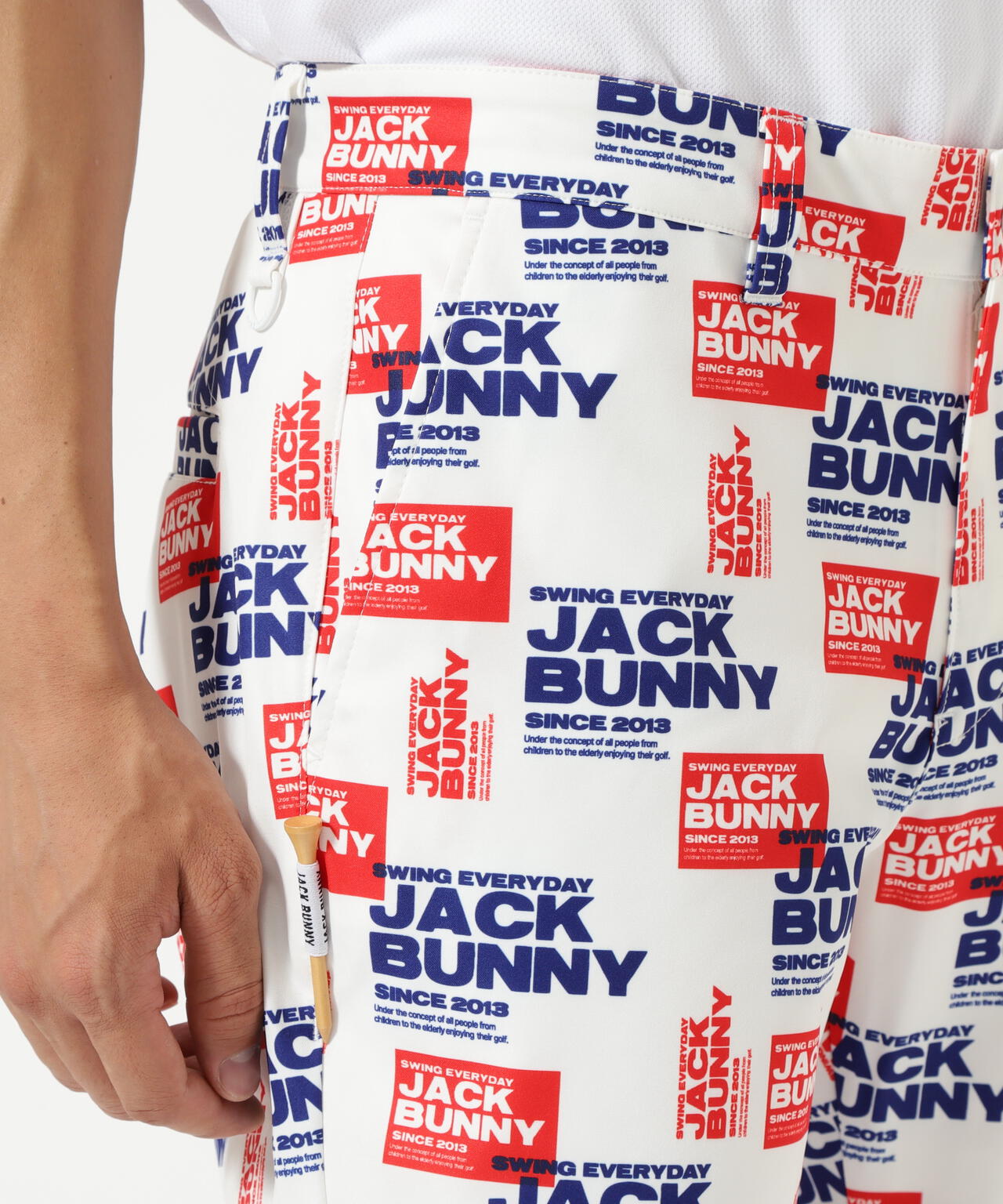 ポリエステルツイルプリント ロングパンツ