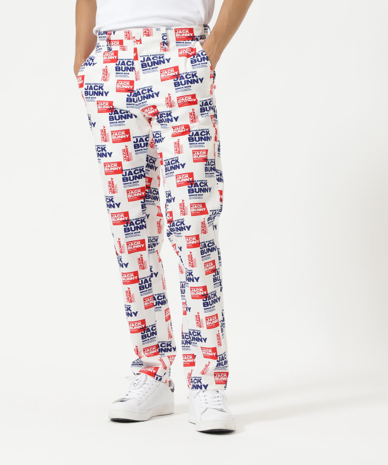 ポリエステルツイルプリント ロングパンツ