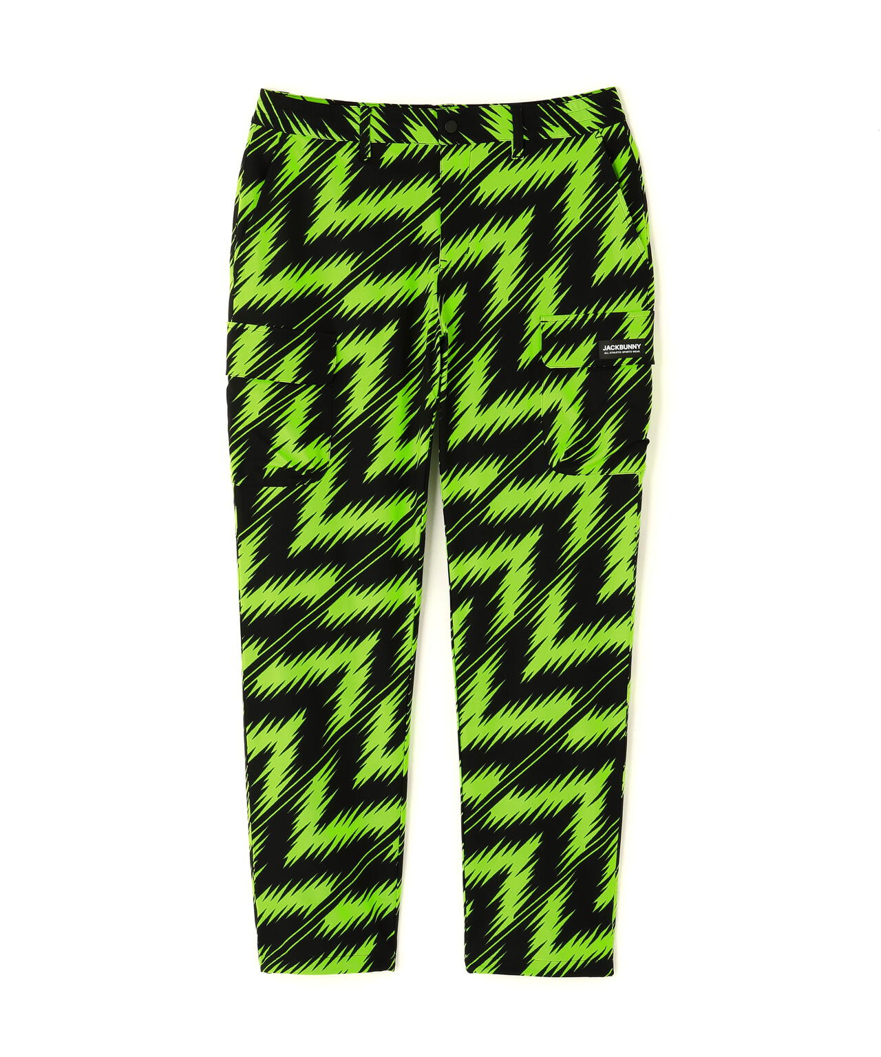 ストレッチ二重織プリント ロングパンツ