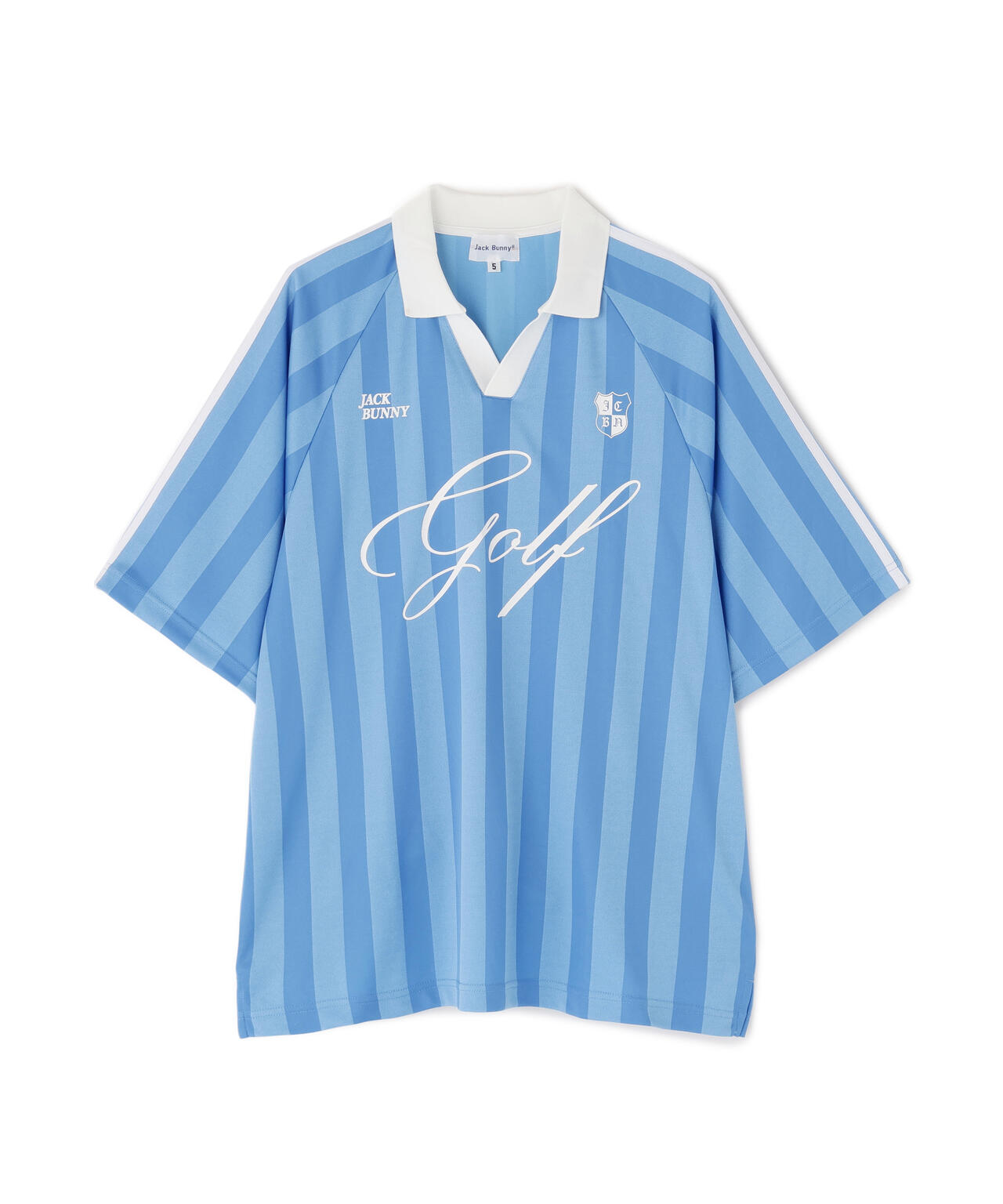 ストライプJQ半袖ポロシャツ