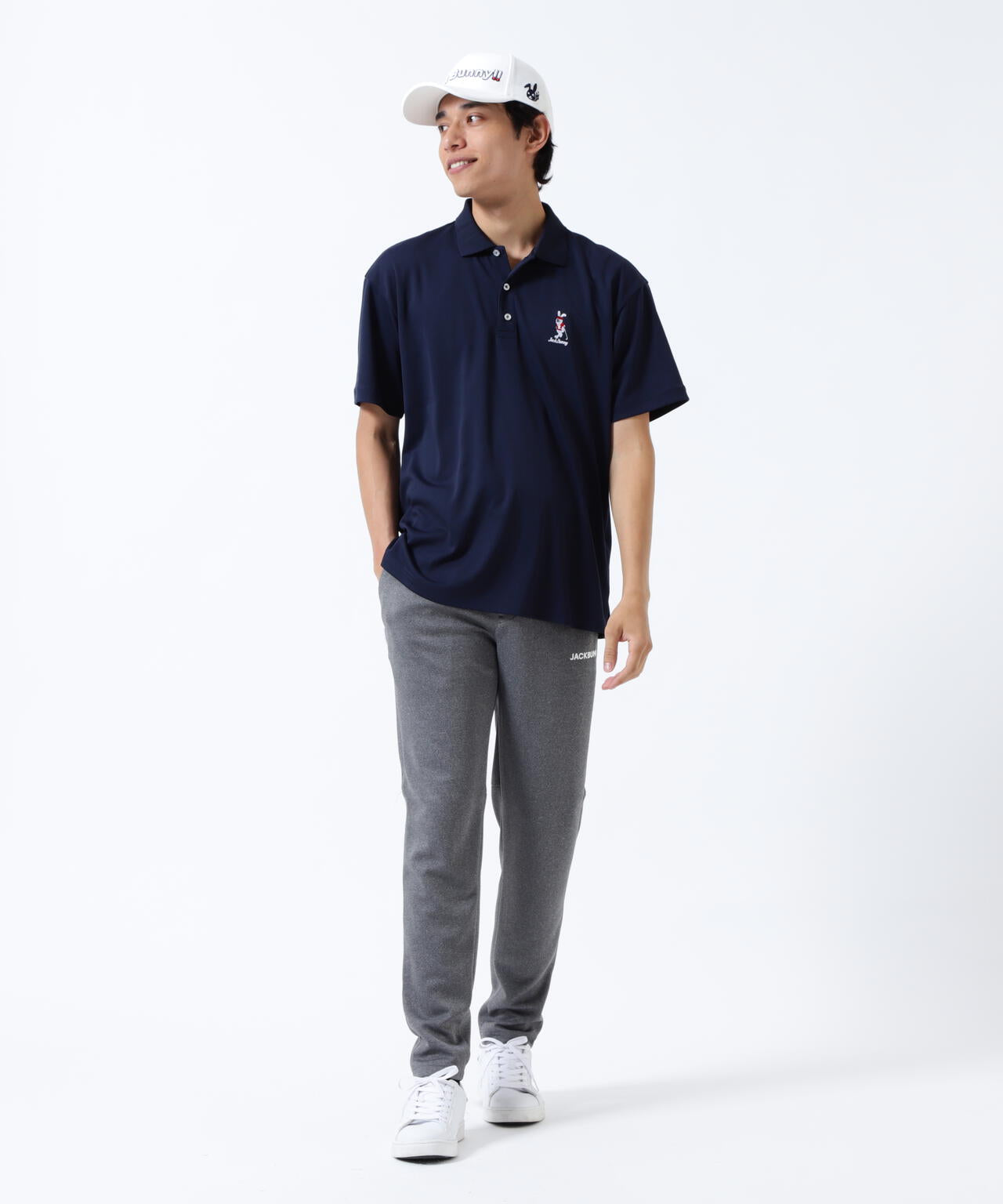 【直営店舗&公式オンライン限定】うさぎ刺繍PEポロシャツ