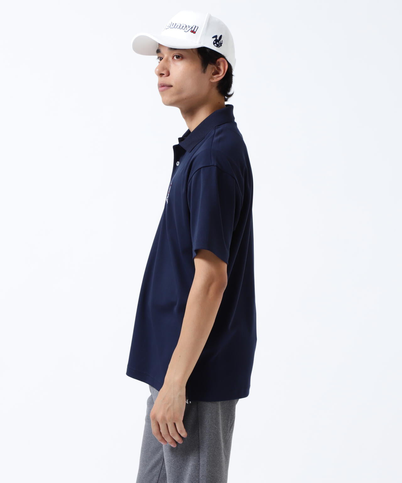 【直営店舗&公式オンライン限定】うさぎ刺繍PEポロシャツ