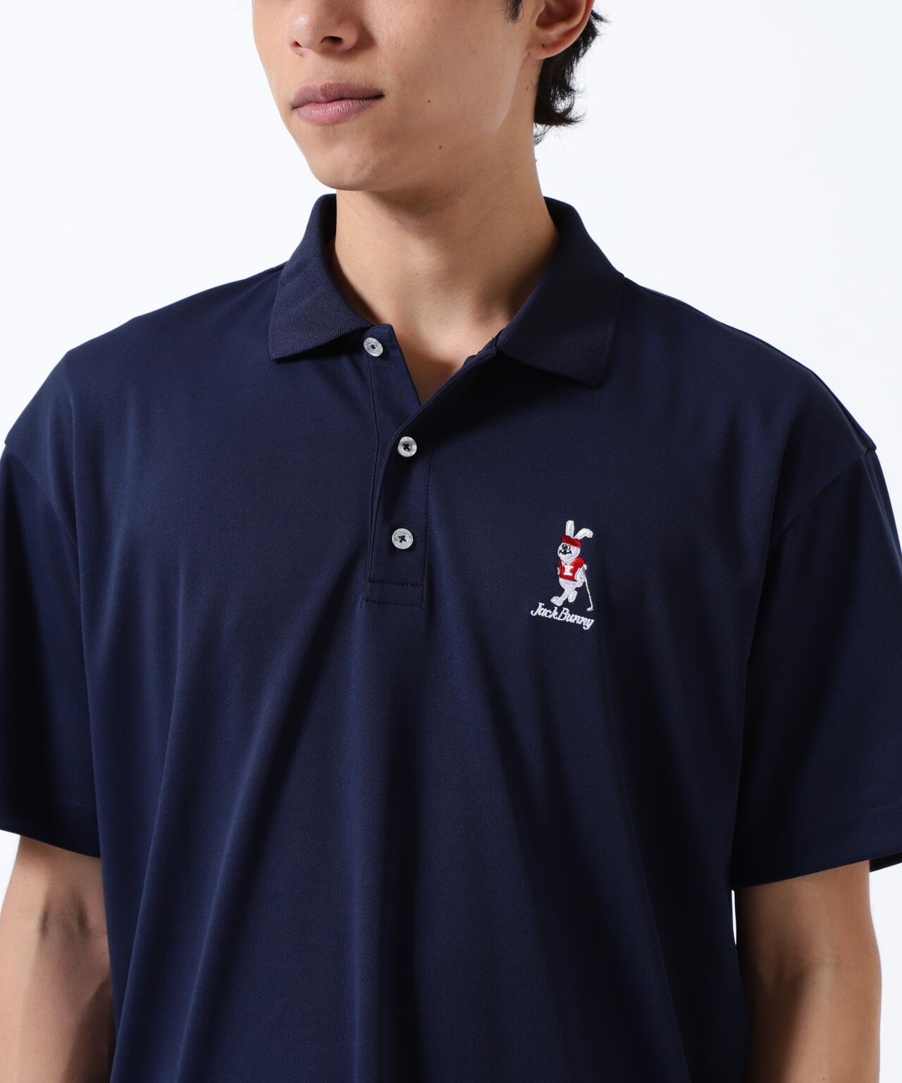 【直営店舗&公式オンライン限定】うさぎ刺繍PEポロシャツ