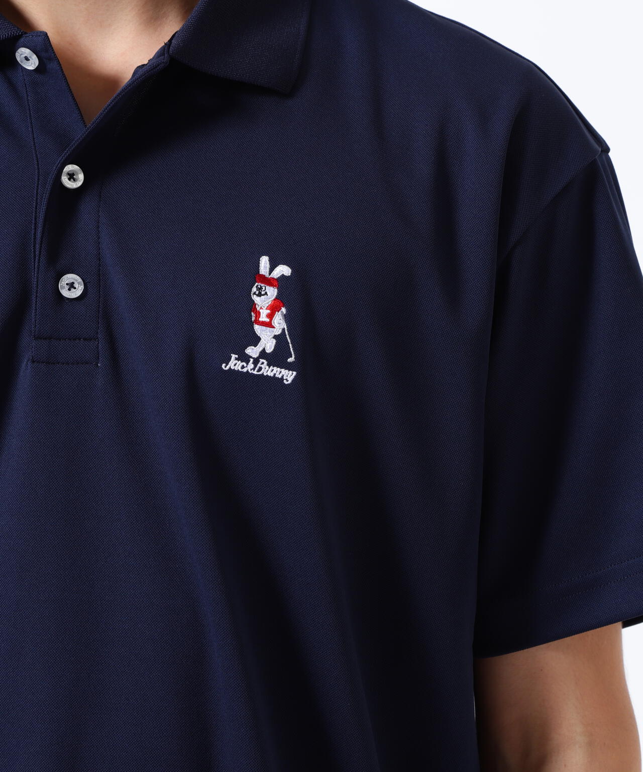 【直営店舗&公式オンライン限定】うさぎ刺繍PEポロシャツ