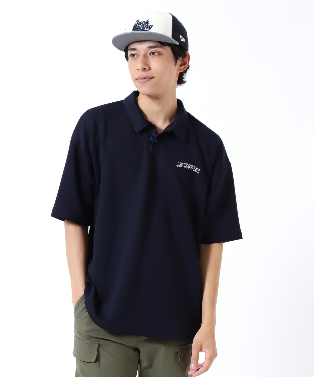 T/Rダンボール五分袖ポロシャツ