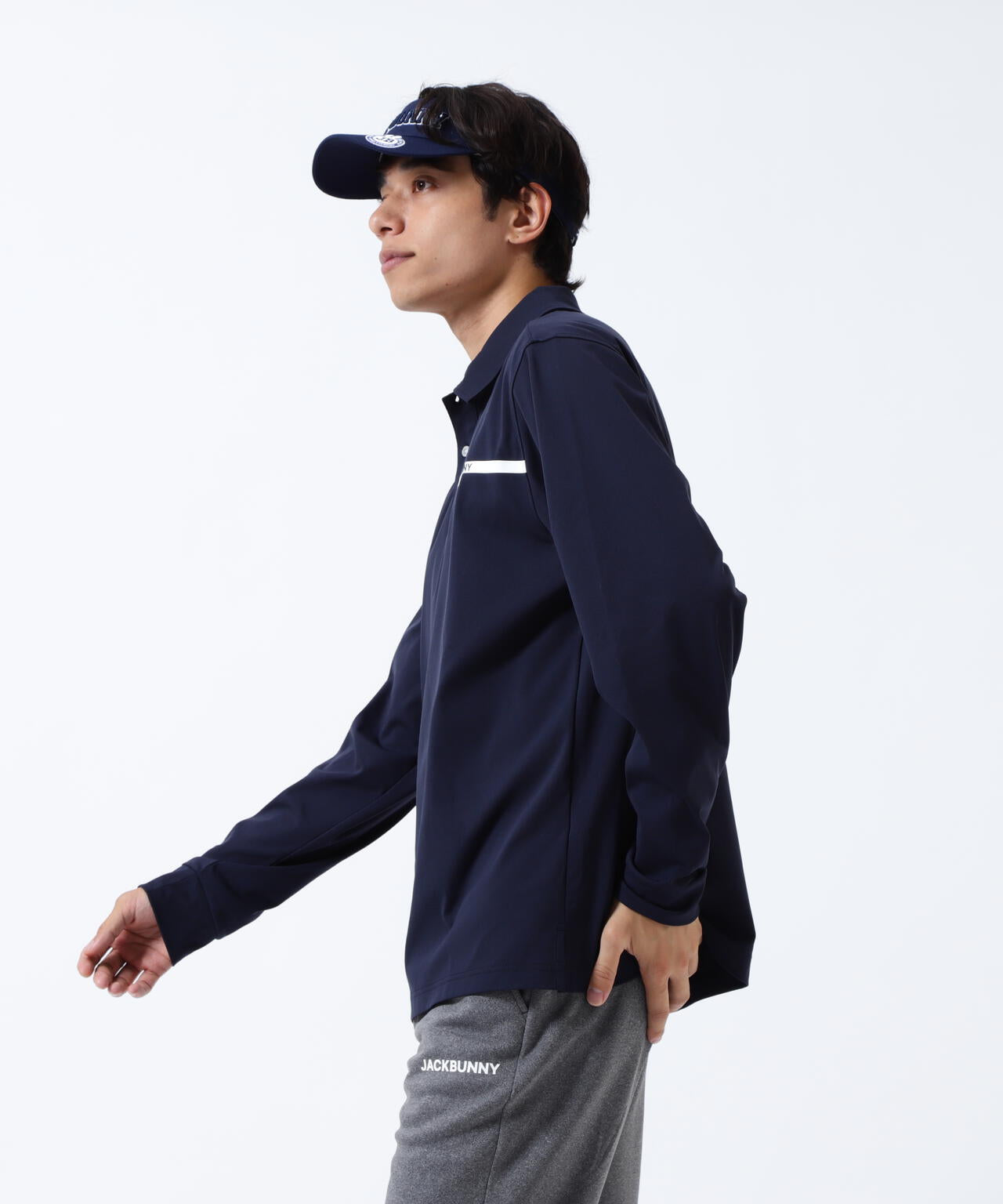 36Gスムース長袖ポロシャツ