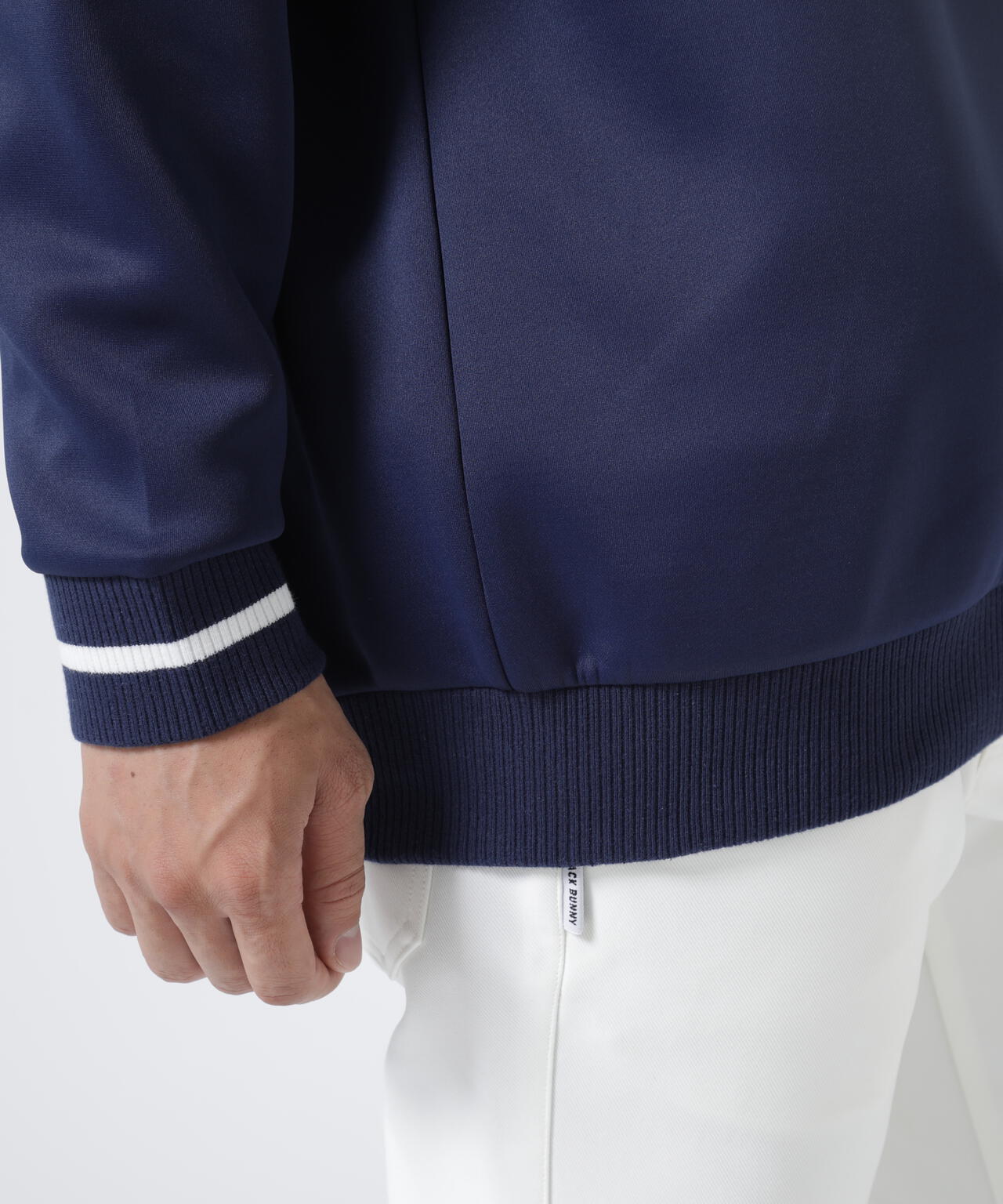 PEダンボール天竺 長袖Vネックスウェット