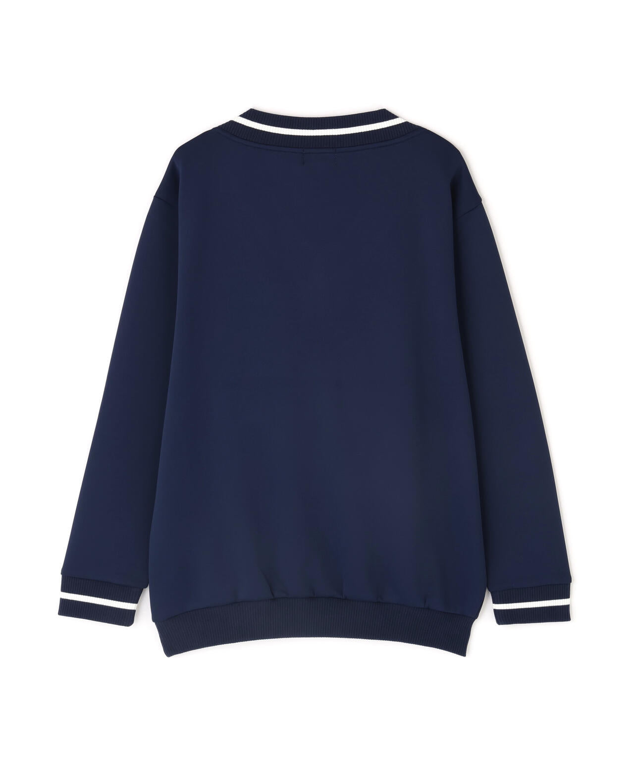 PEダンボール天竺 長袖Vネックスウェット