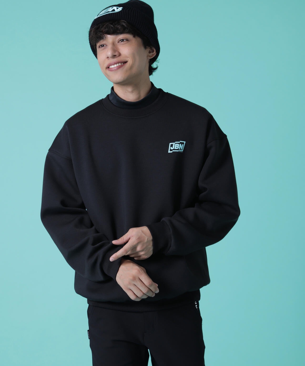【JBMINT】オクタ裏地付きダンボール長袖スウェットプルオーバー