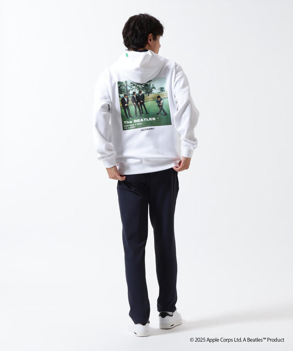 【The BEATLES ×Jack Bunny!!】T/Cダンボール長袖プルオーバーフーディ
