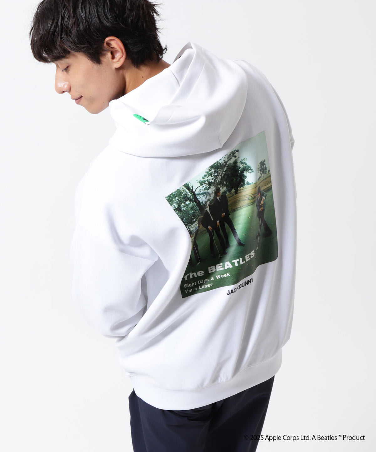 【The BEATLES ×Jack Bunny!!】T/Cダンボール長袖プルオーバーフーディ