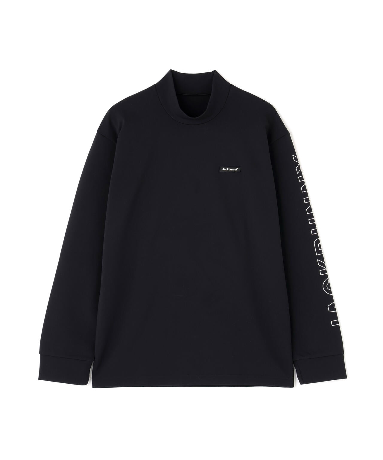 ストレッチ天竺長袖ハイネックカットソー